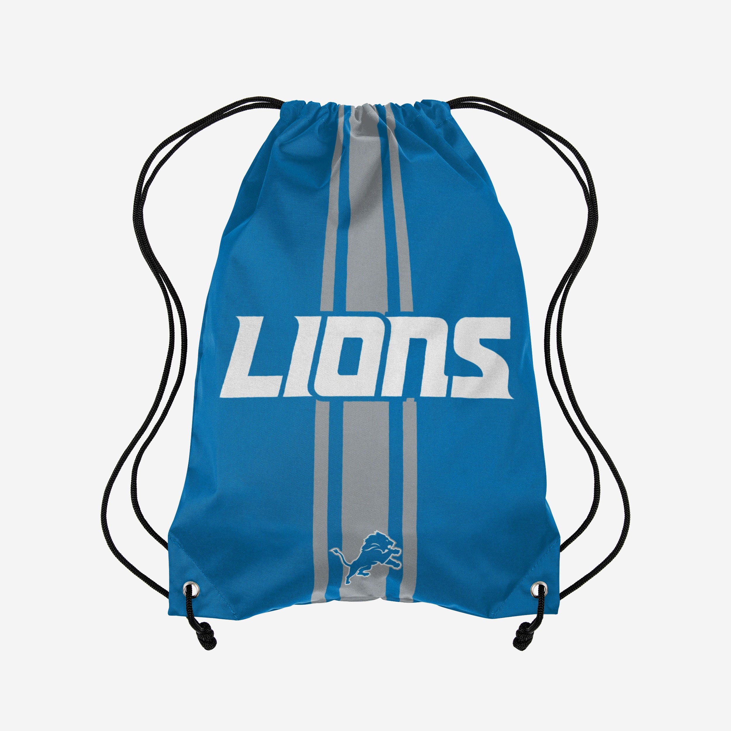 Detroit Lions Stripe Wordmark Drawstring Backpack - Show Your Team Spirit!