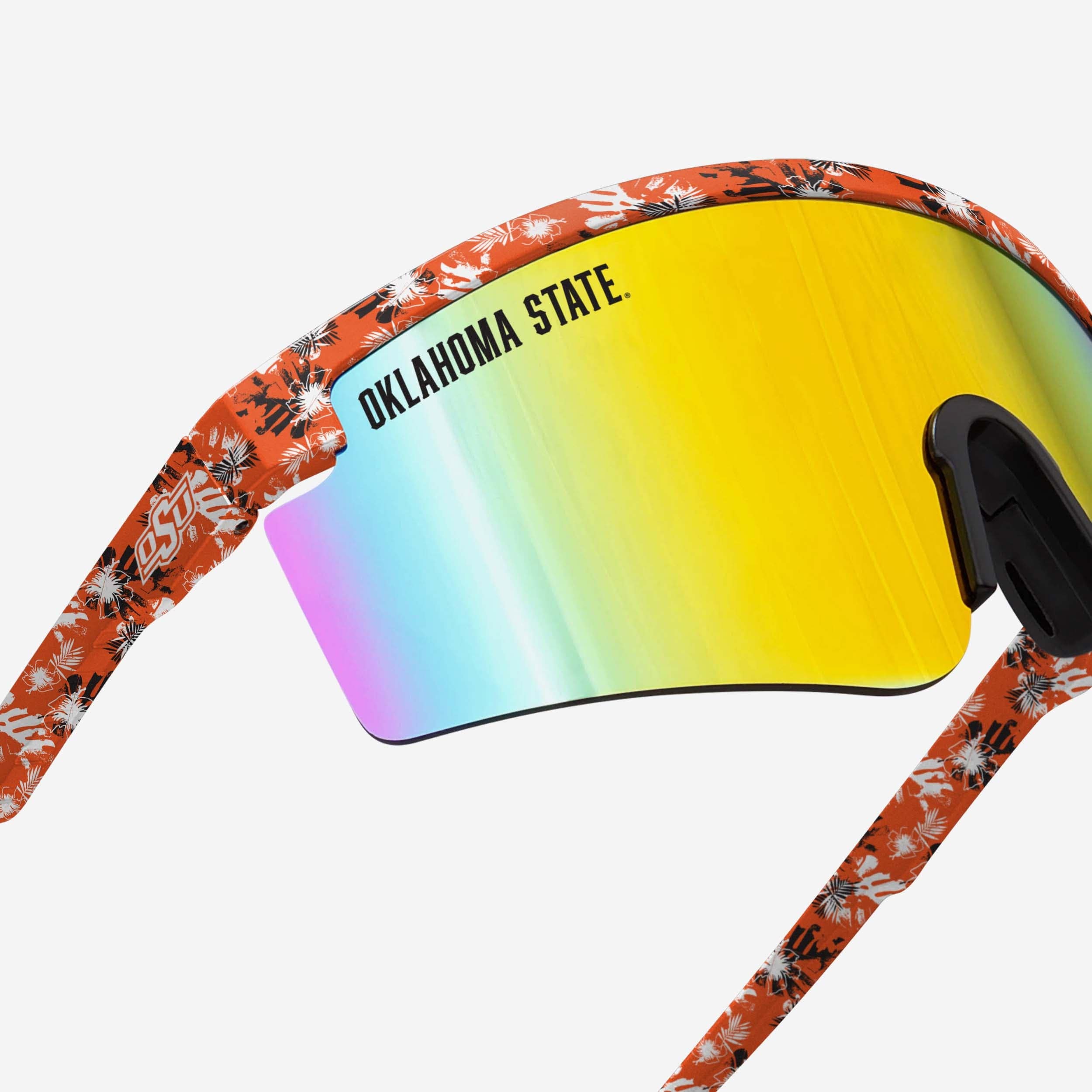 Stylish Oklahoma State Cowboys Floral Large Frame Sunglasses