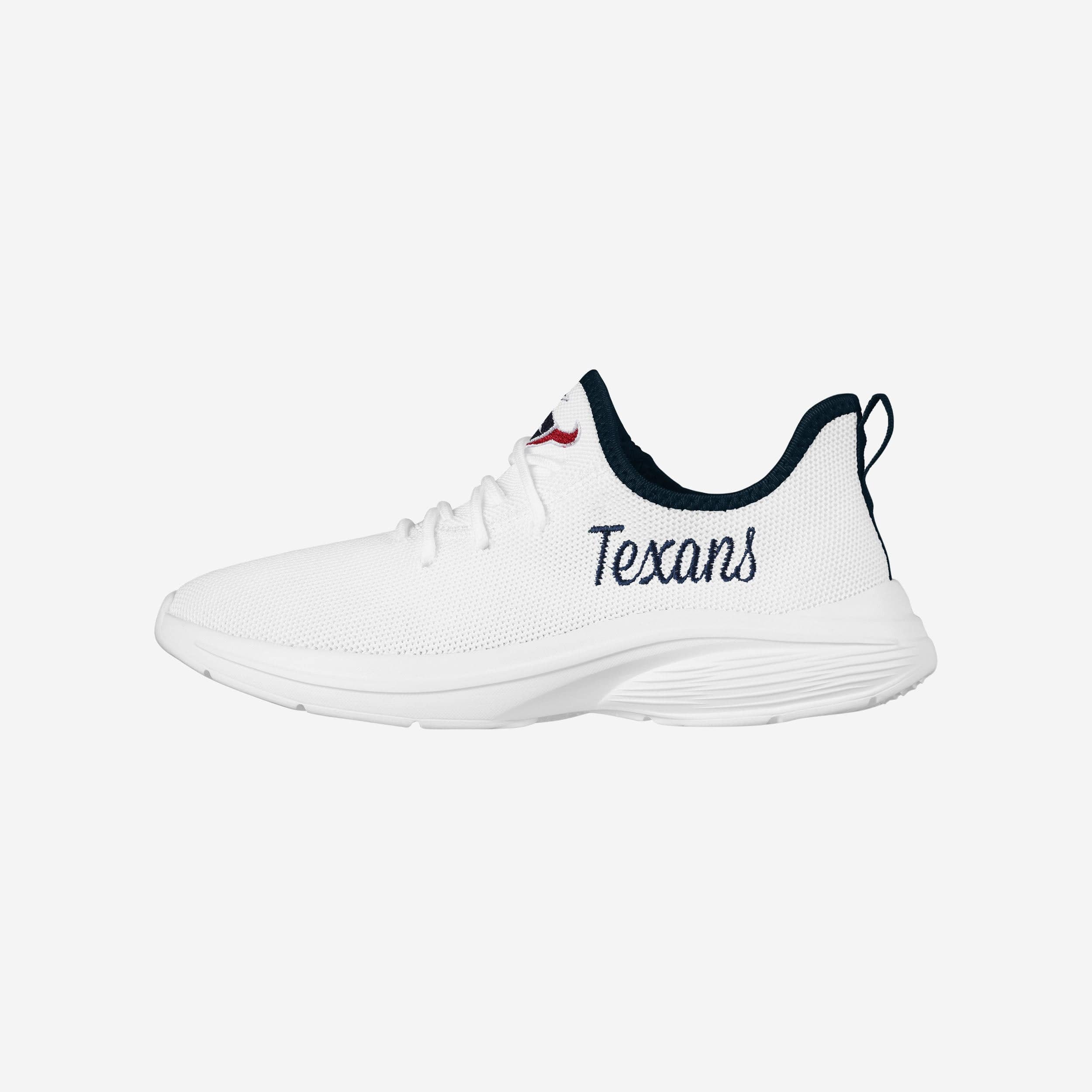 Houston Texans Women's Stylish White Midsole Sneakers