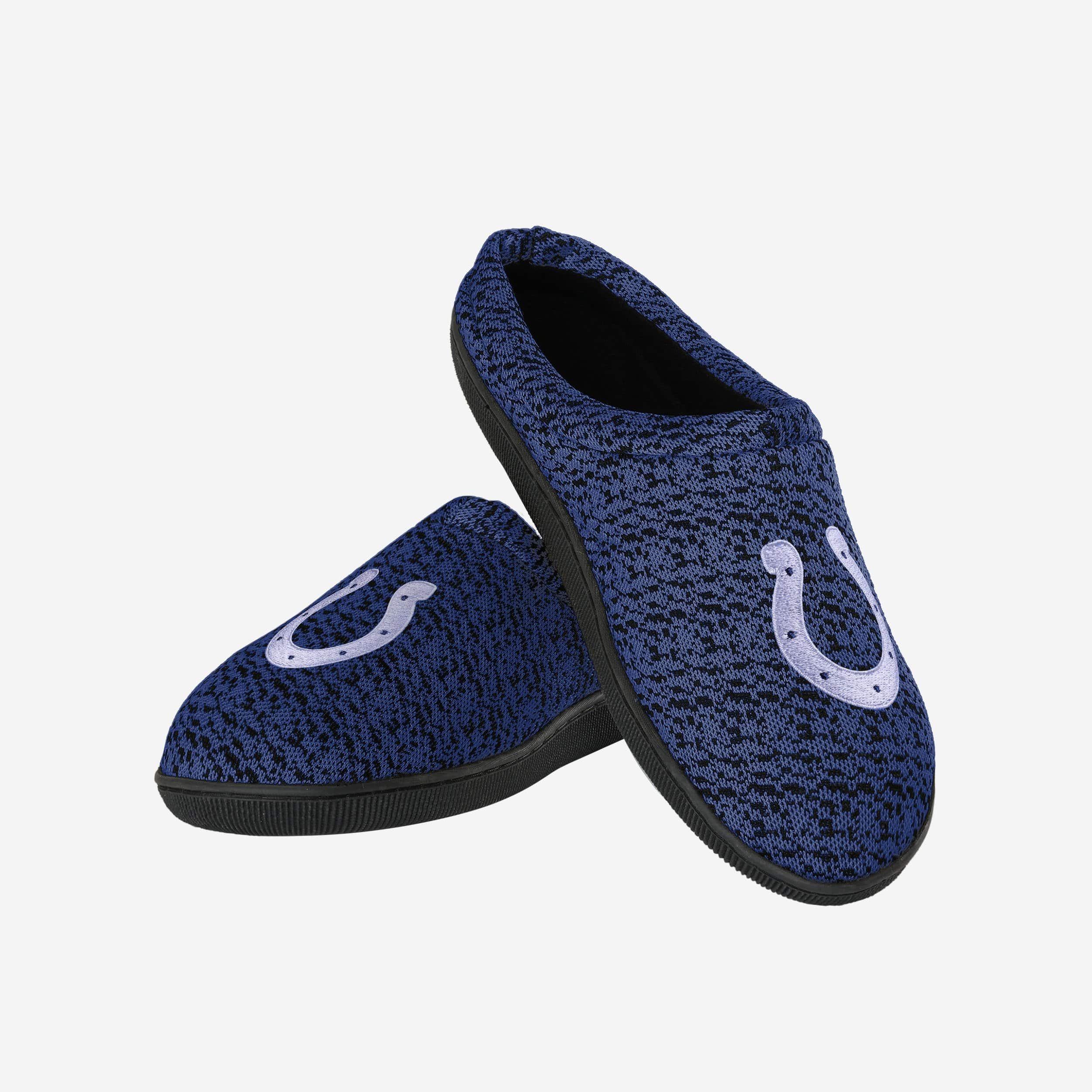 Exciting Indianapolis Colts Poly Knit Cup Sole Slippers