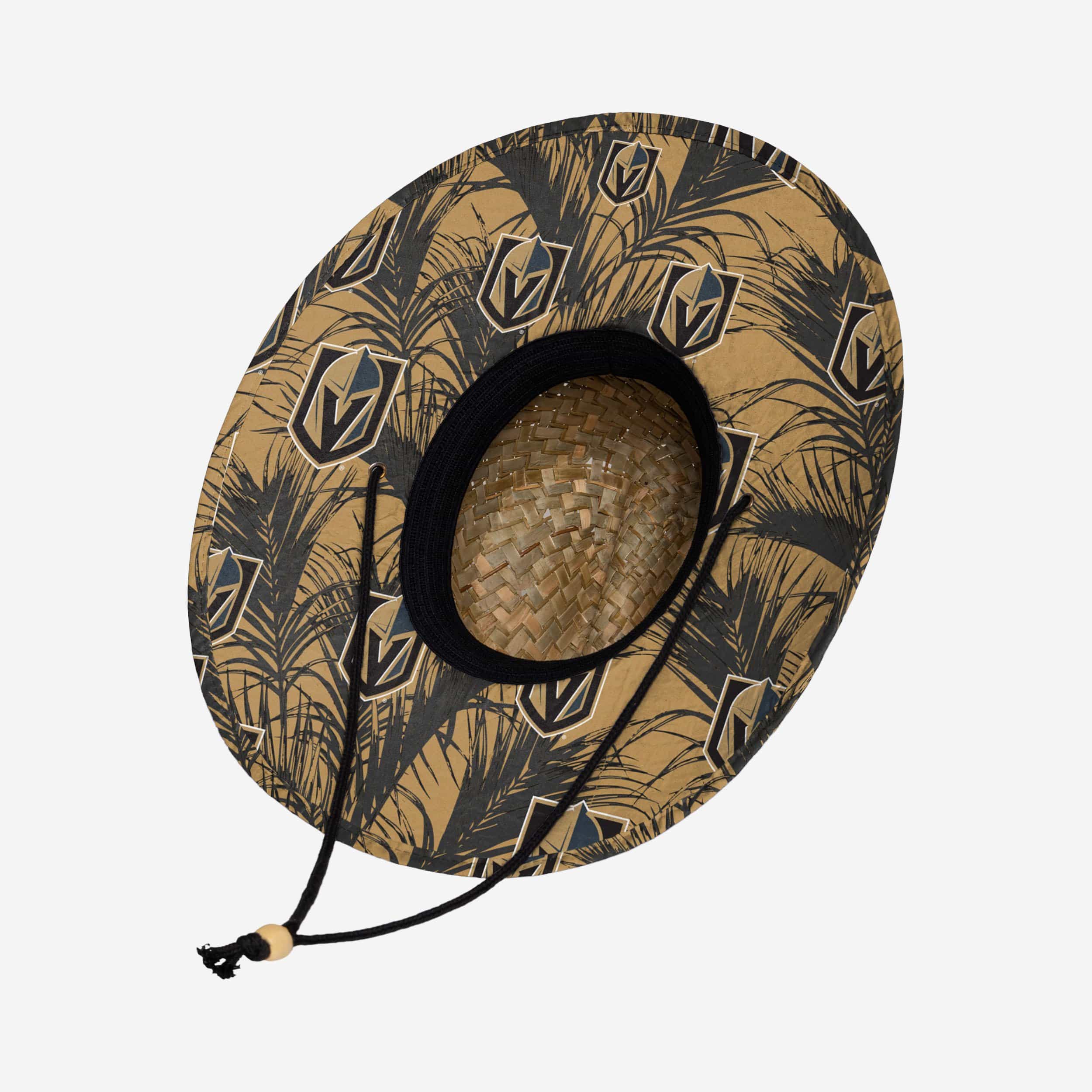 Vegas Golden Knights Super Stylish Floral Straw Hat