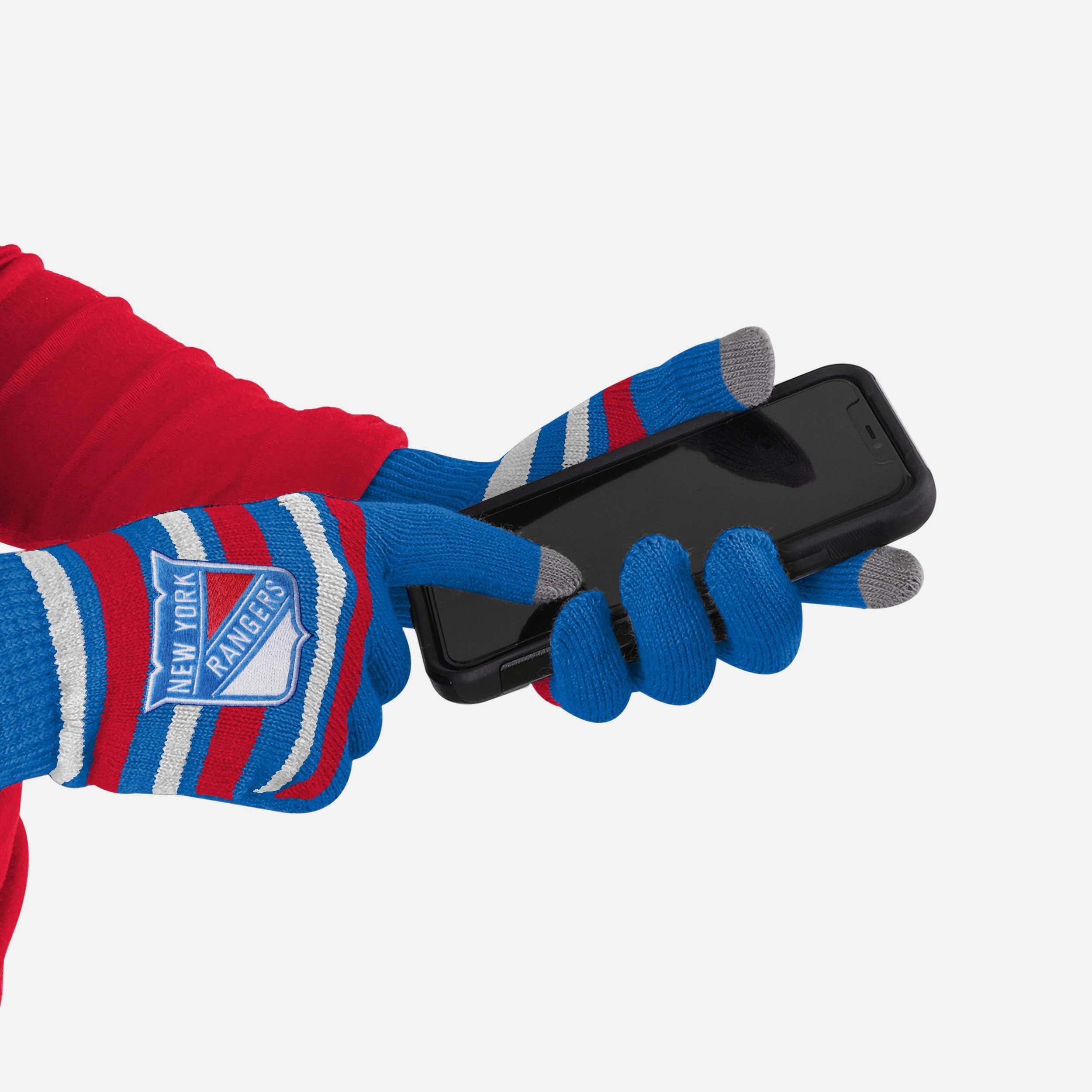 New York Rangers Stylish Stretch Gloves for Game Days