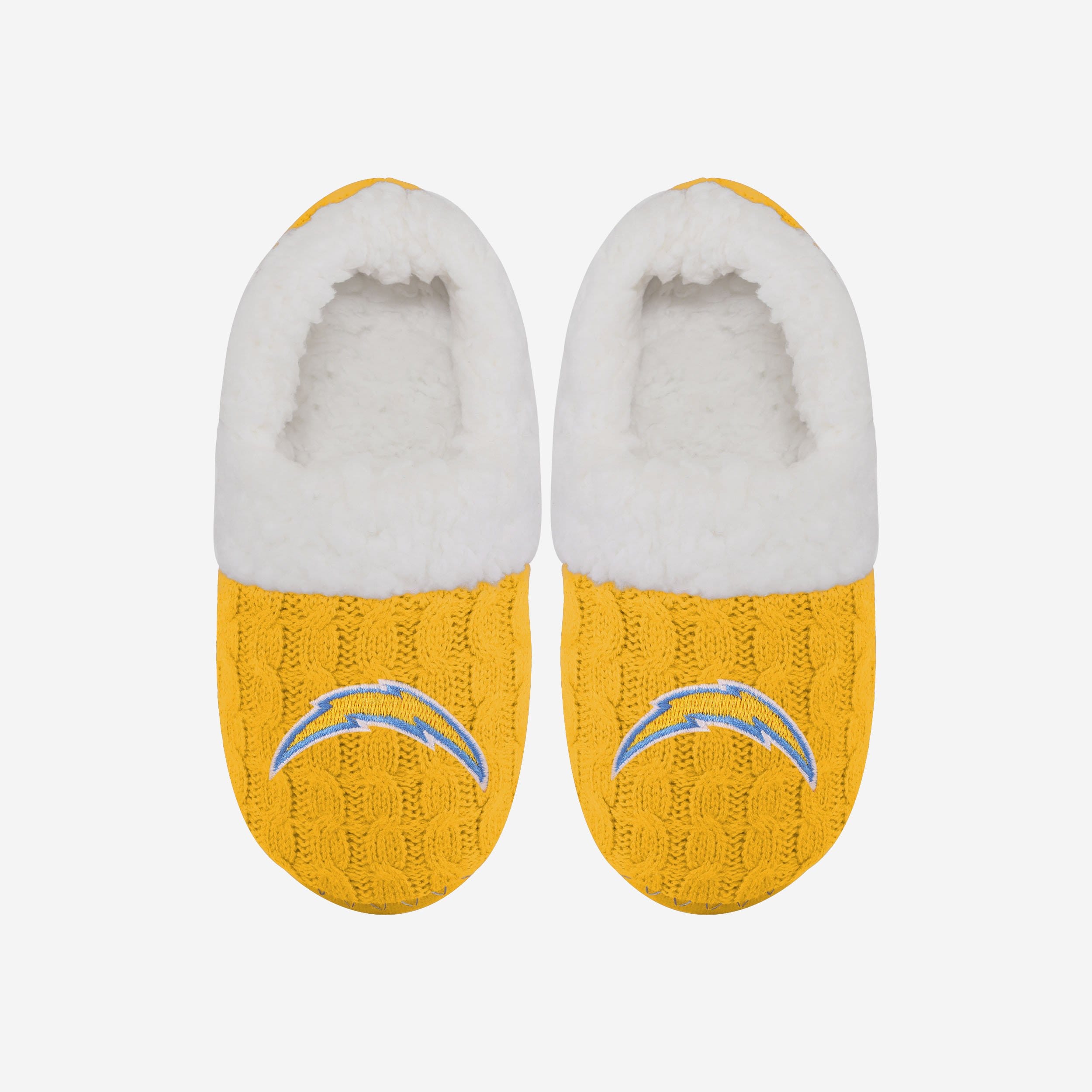 Gorgeous Los Angeles Chargers Women's Team Color Moccasin Slippers