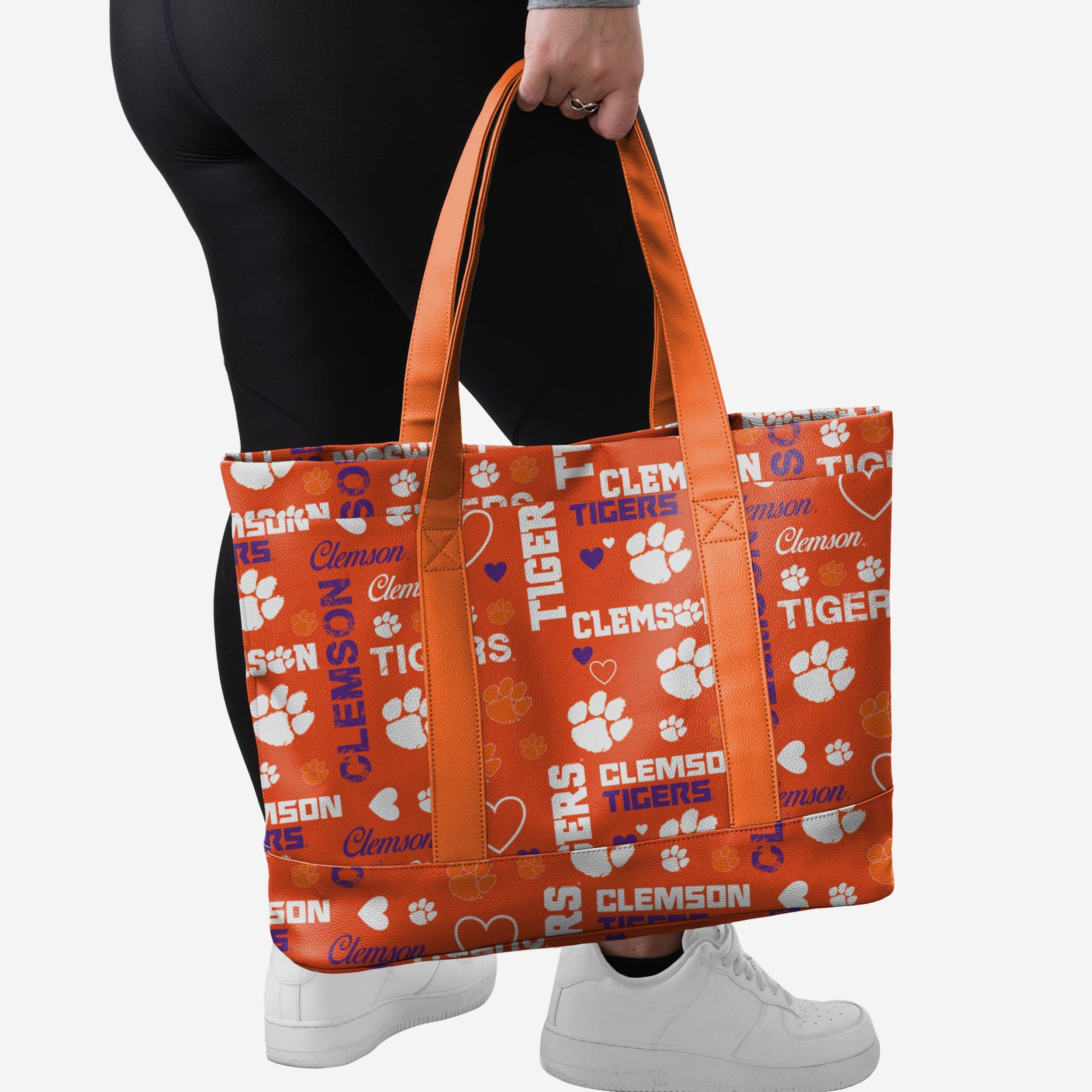 Clemson Tigers Logo Love Tote Bag - Show Your Fandom in Style!