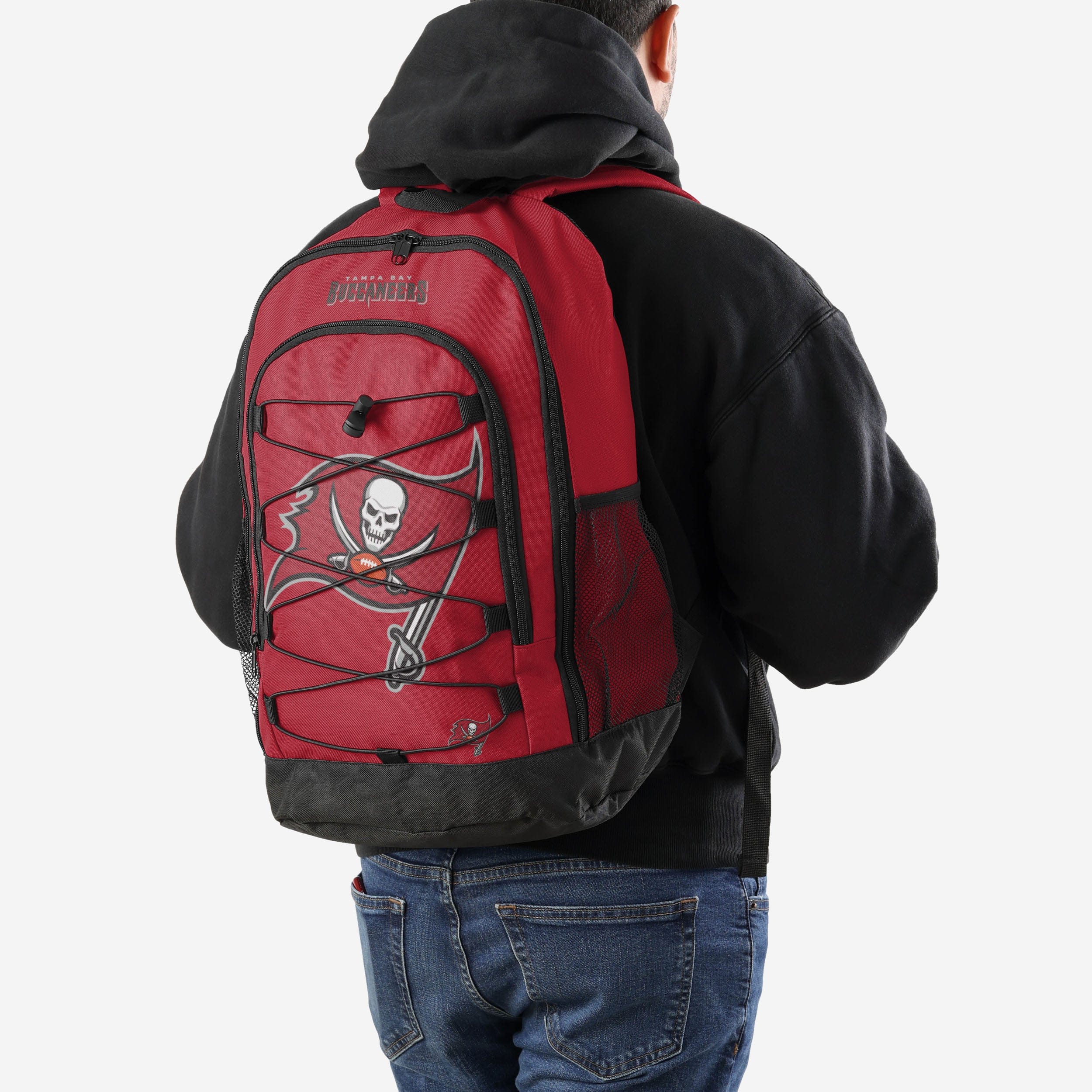 Tampa Bay Buccaneers Big Logo Bungee Backpack - The Ultimate Team Gear
