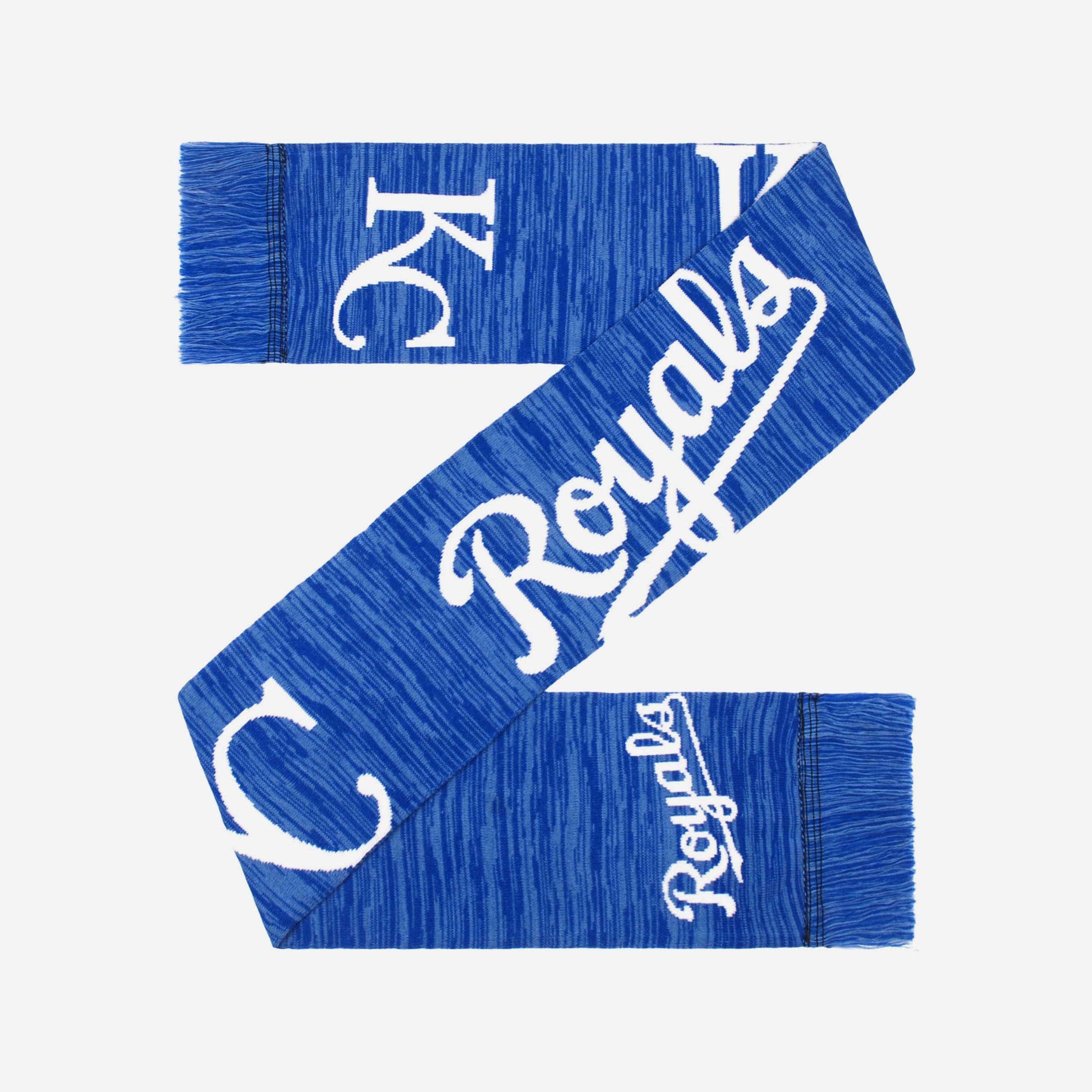 Kansas City Royals Wordmark Big Logo Colorblend Scarf - Stay Warm in Style!