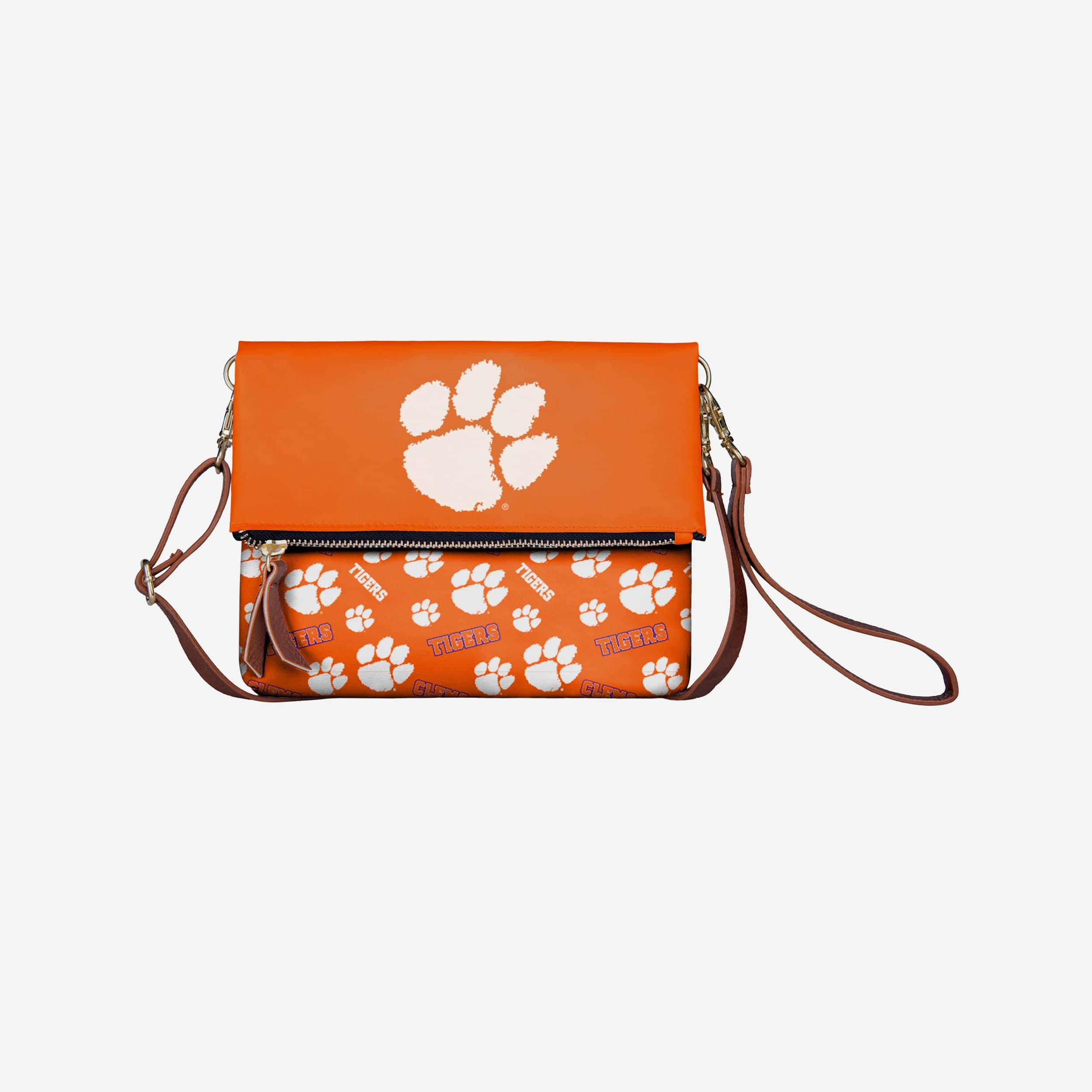 Clemson Tigers Foldover Tote Bag - Printed Collection