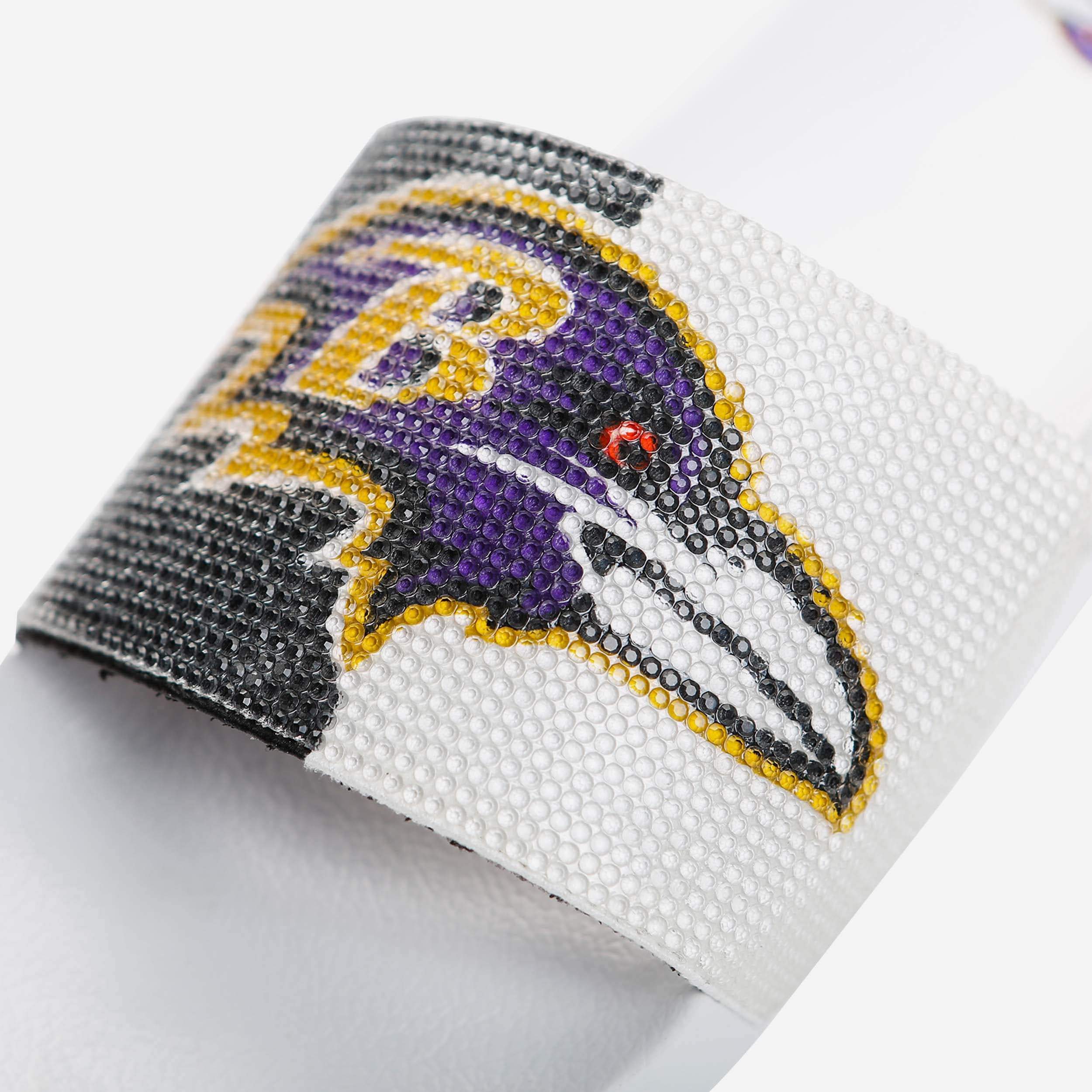 Baltimore Ravens Women's Glamorous Big Logo Shimmer Slides