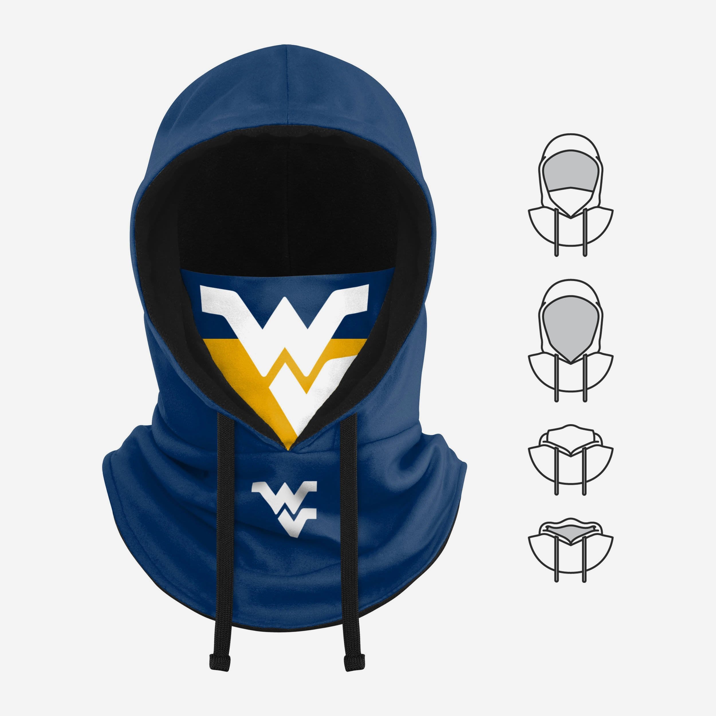 West Virginia Mountaineers Drawstring Hooded Gaiter - Your Ultimate Cold-Weather Essential