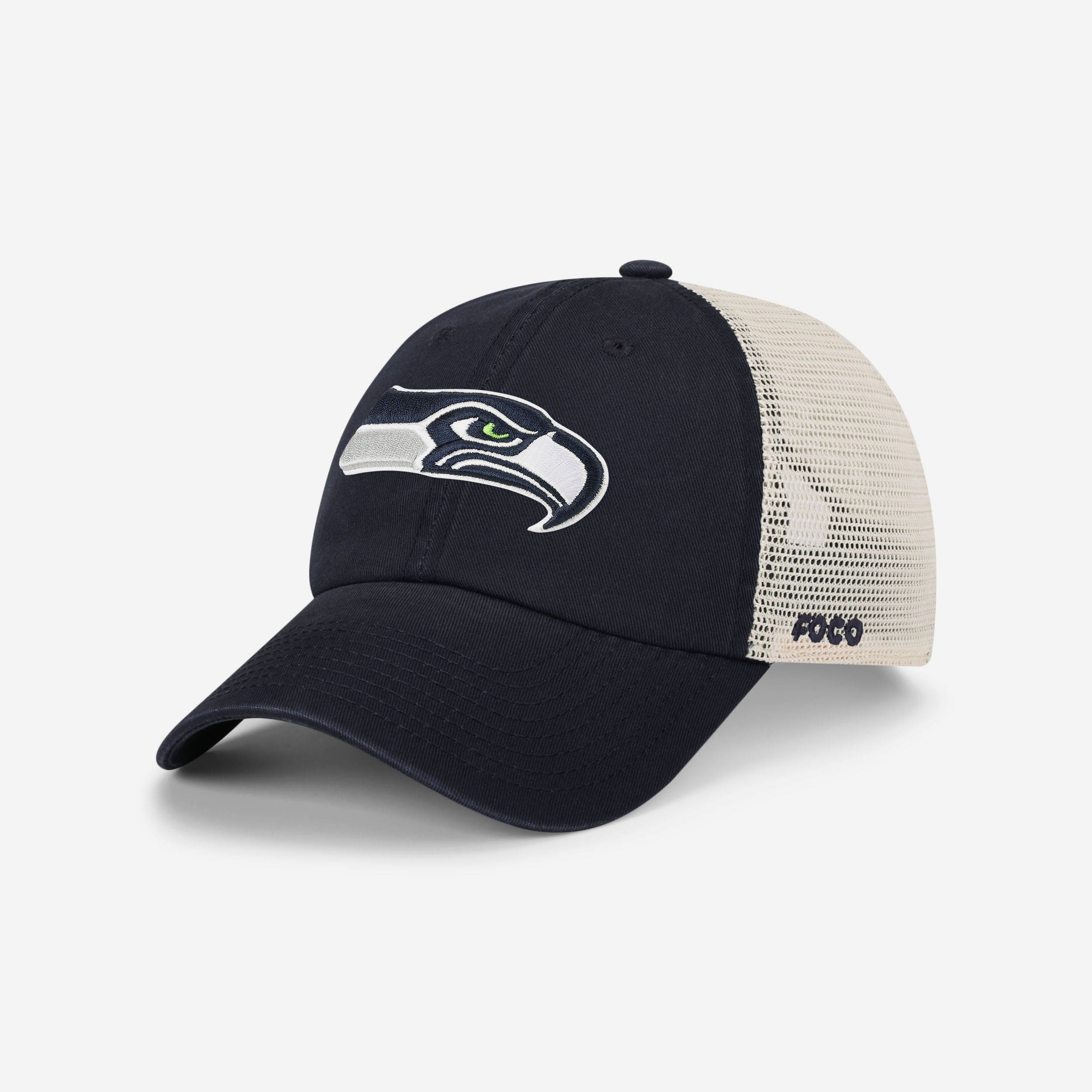 Get Your Hands on the Awesome Seattle Seahawks Primary Logo Casual Trucker Cap!
