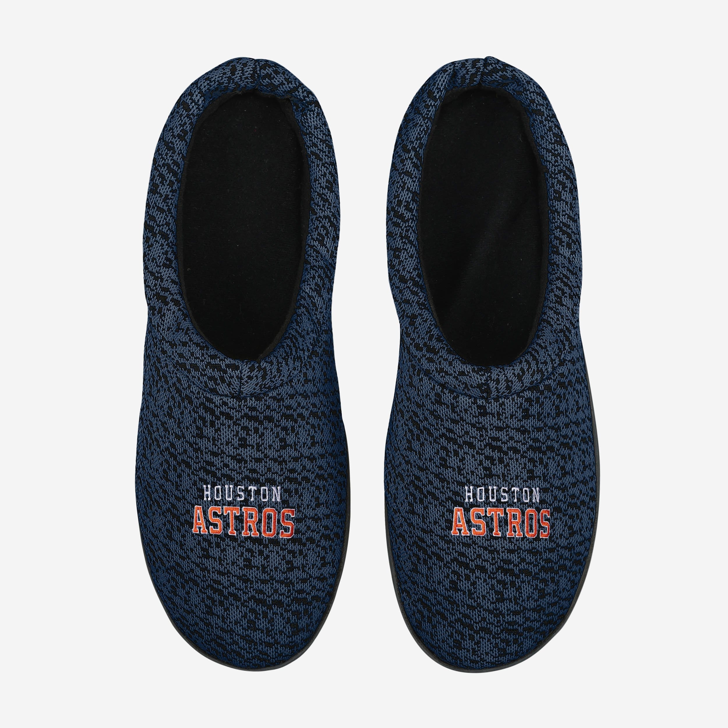 Houston Astros Poly Knit Cup Sole Slippers - Cozy and Supportive
