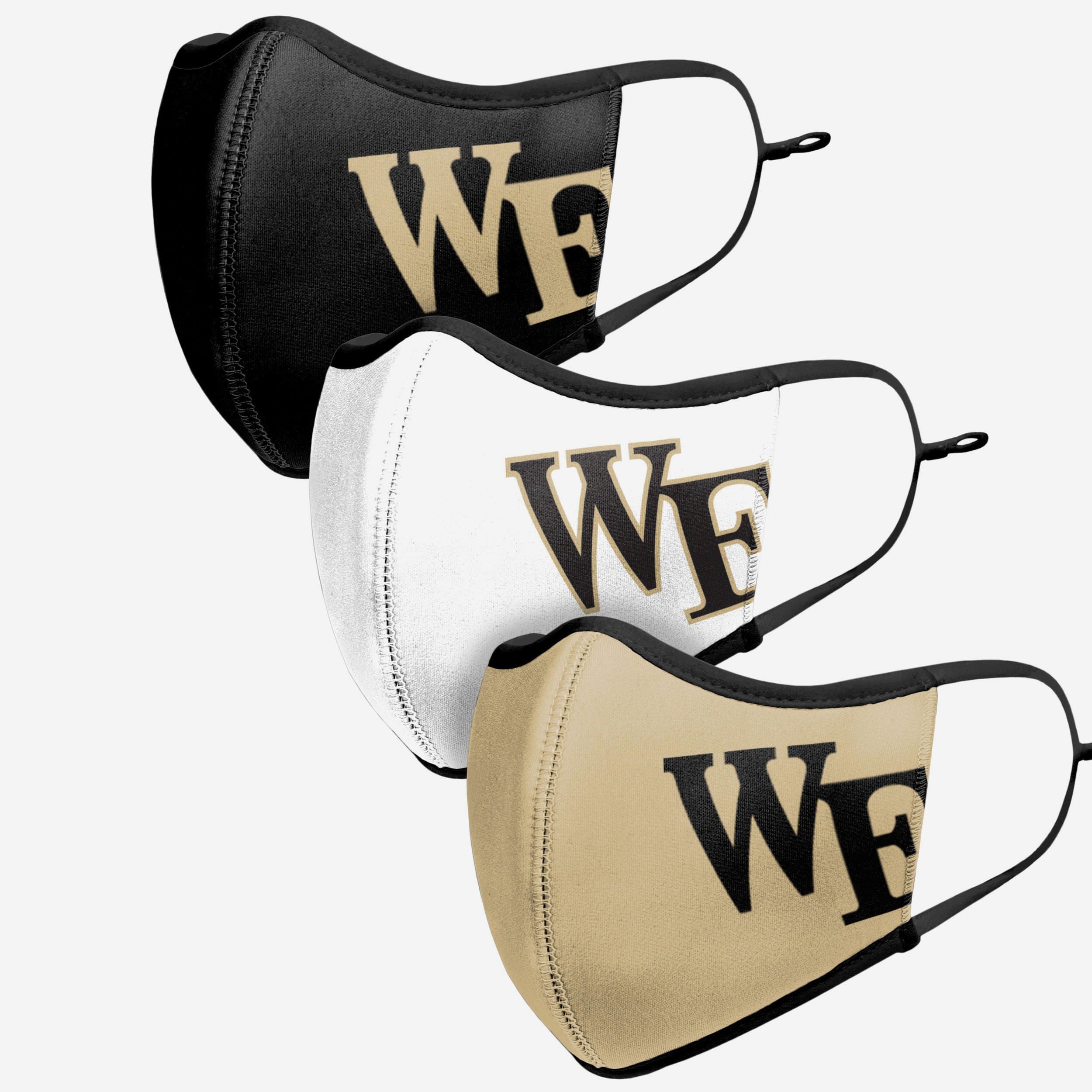 Wake Forest Demon Deacons 3-Pack Sports Face Covers - Show Your Team Spirit!