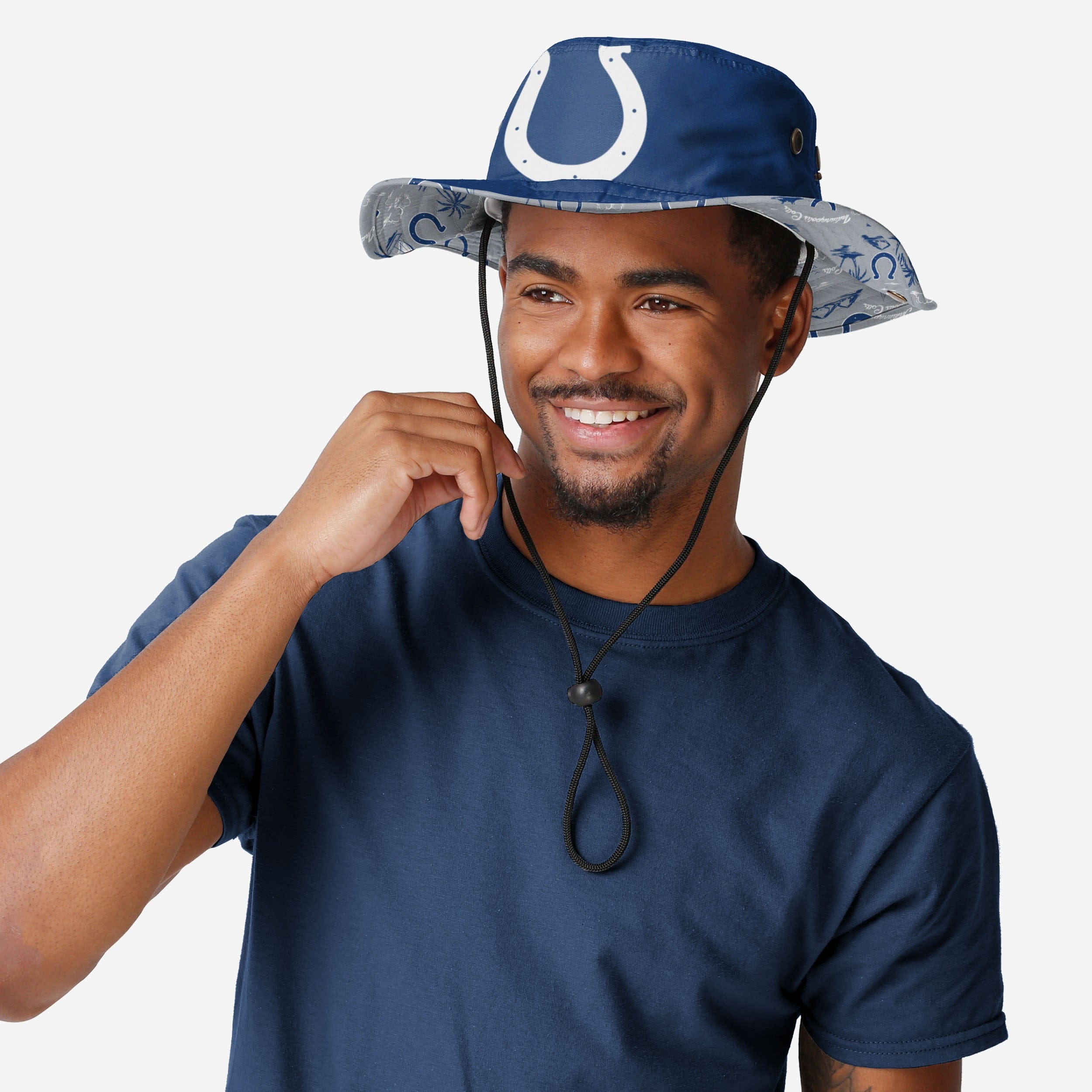 Exciting Indianapolis Colts Cropped Big Logo Hybrid Boonie Hat