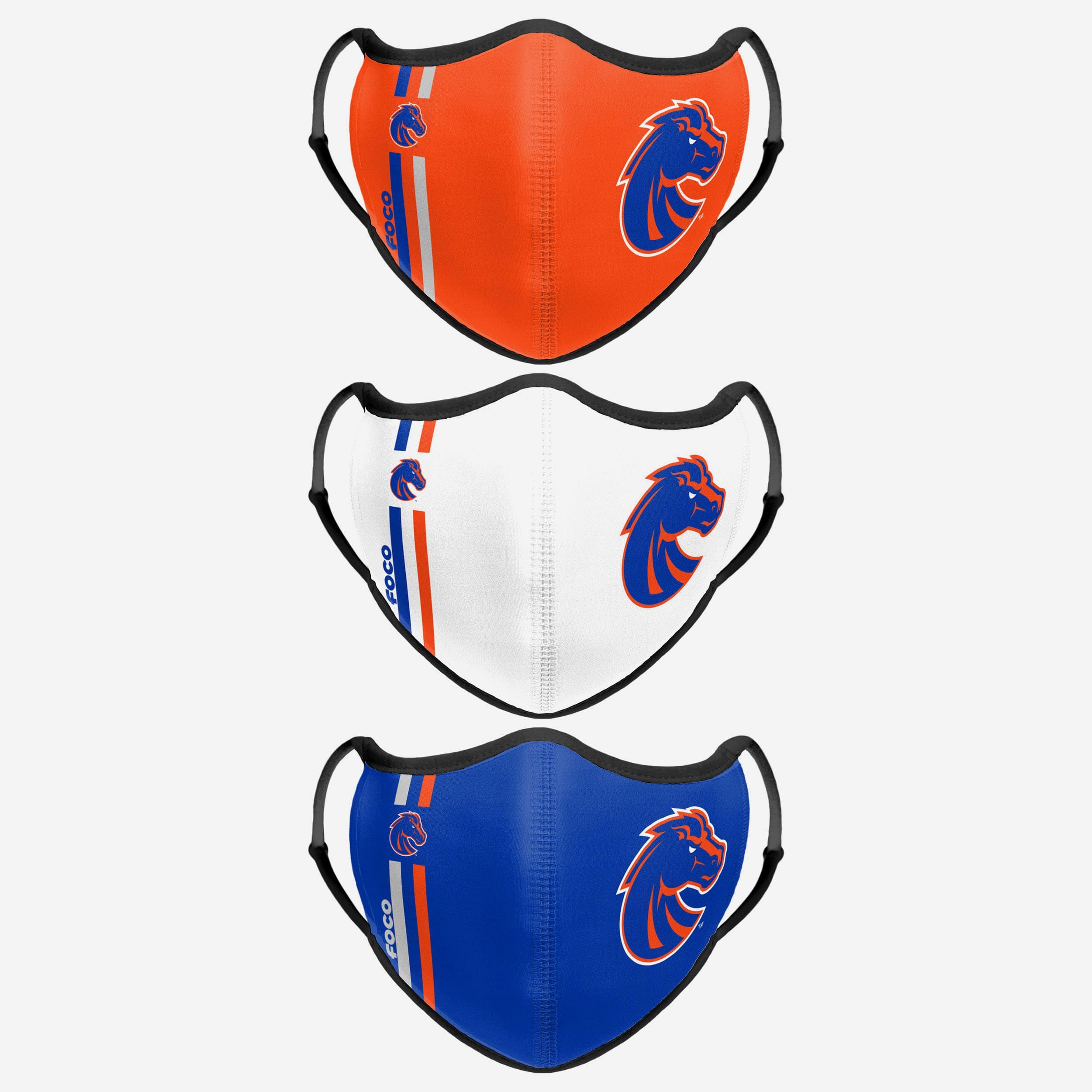 Boise State Broncos 3-Pack Stylish Sports Face Covers