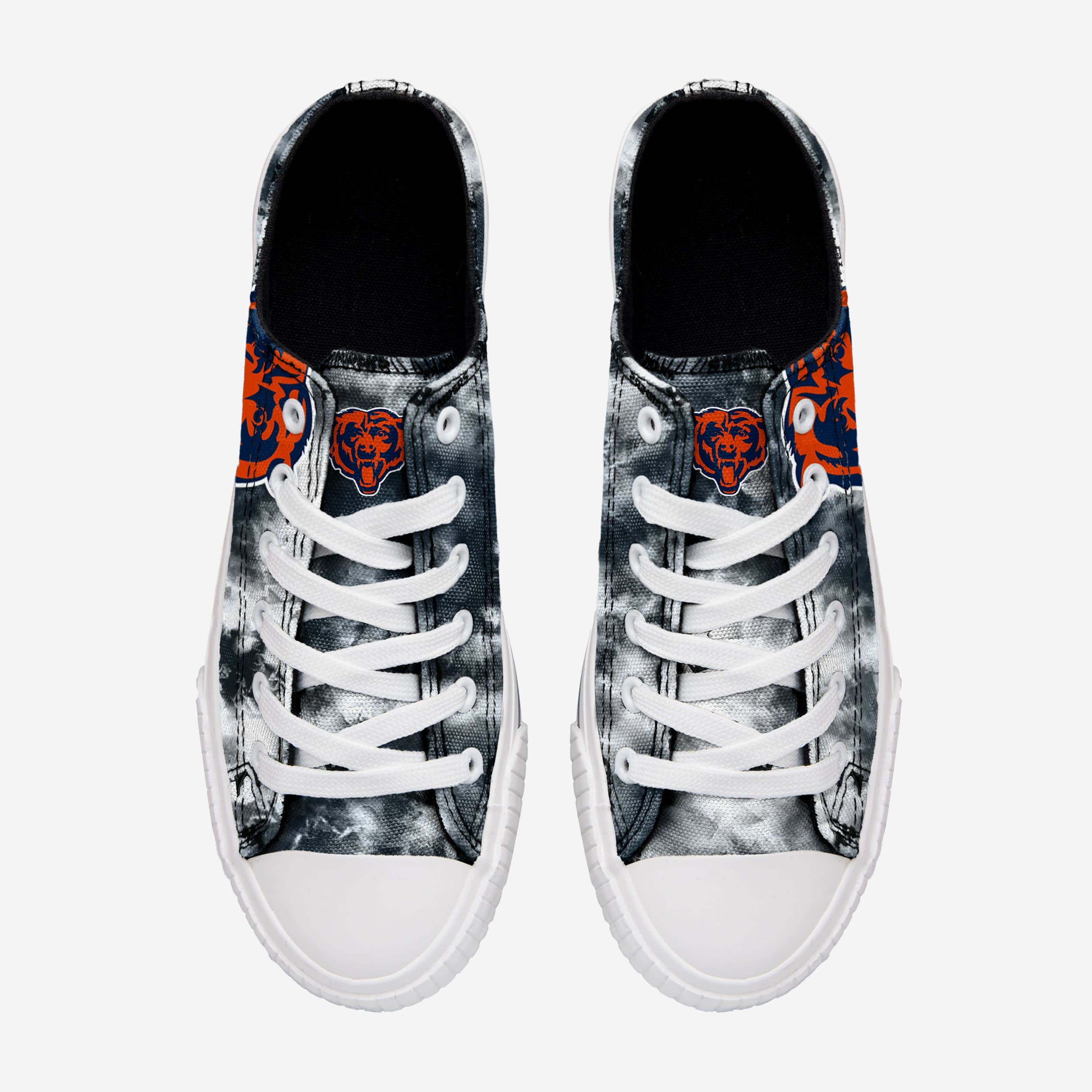 Chicago Bears Women's Low-Top Tie-Dye Canvas Shoes - Be the Grooviest Fan!