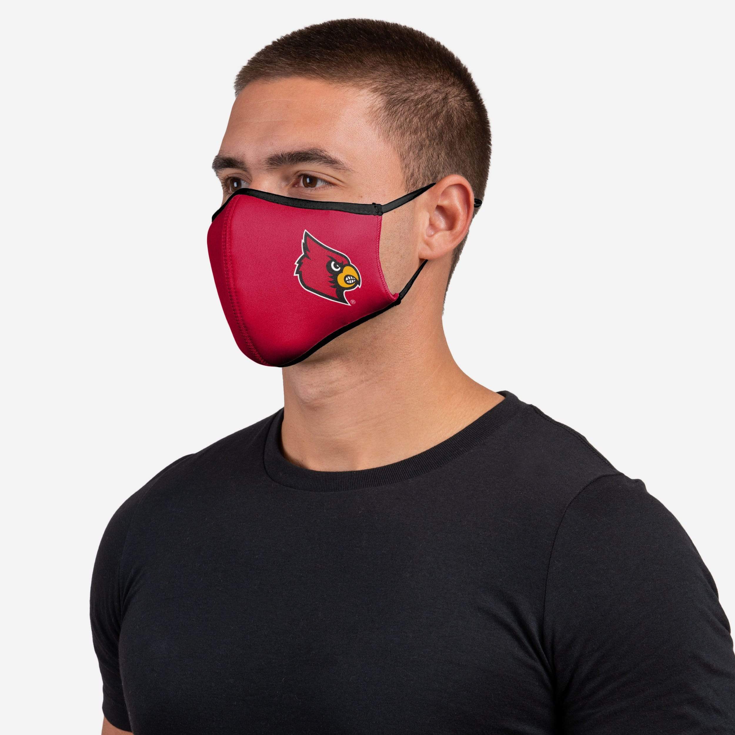 Louisville Cardinals Sporty 3-Pack Face Covers - Show Your Team Spirit!