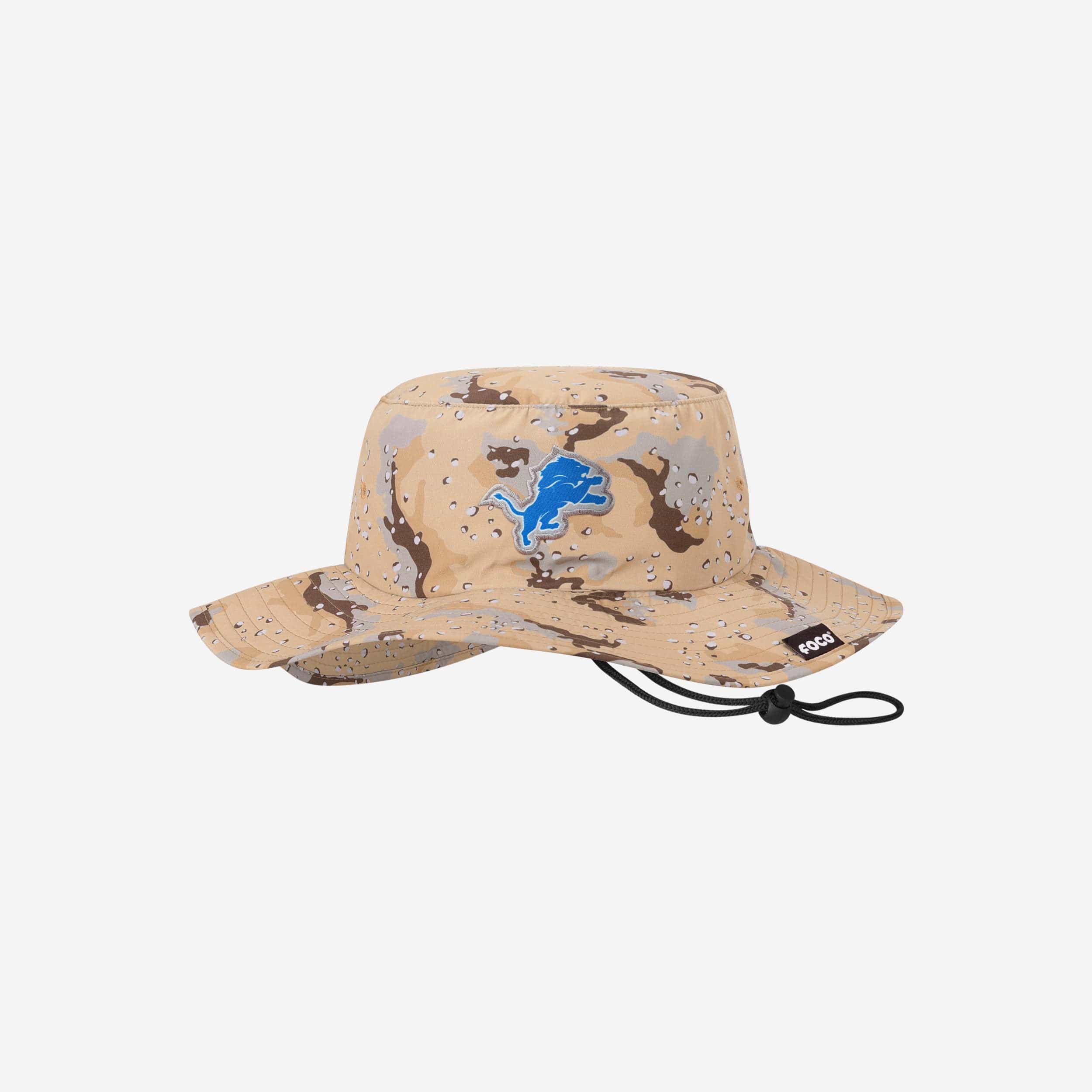 Detroit Lions Dark Desert Camo Stylish Boonie Hat