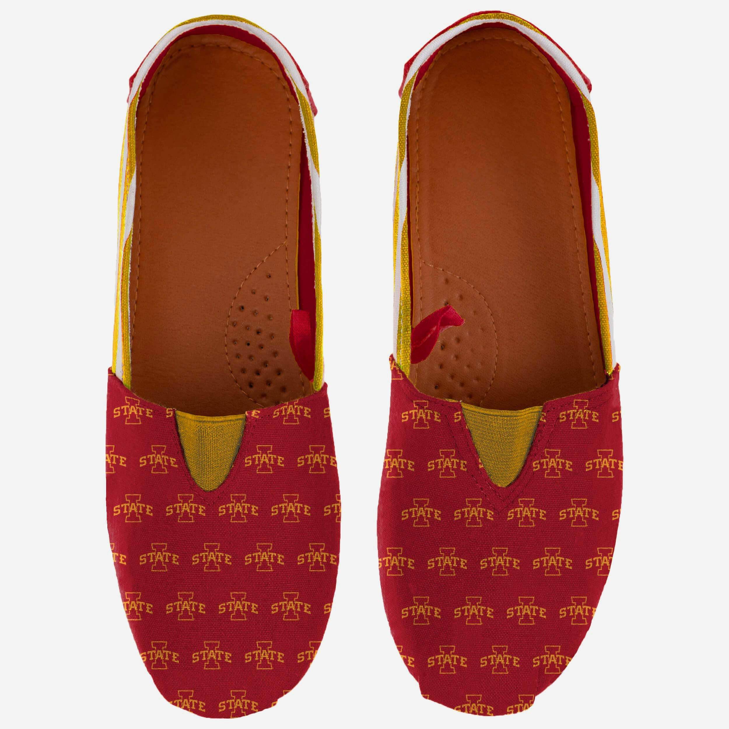 Stylish Iowa State Cyclones Women's Stripe Canvas Shoes