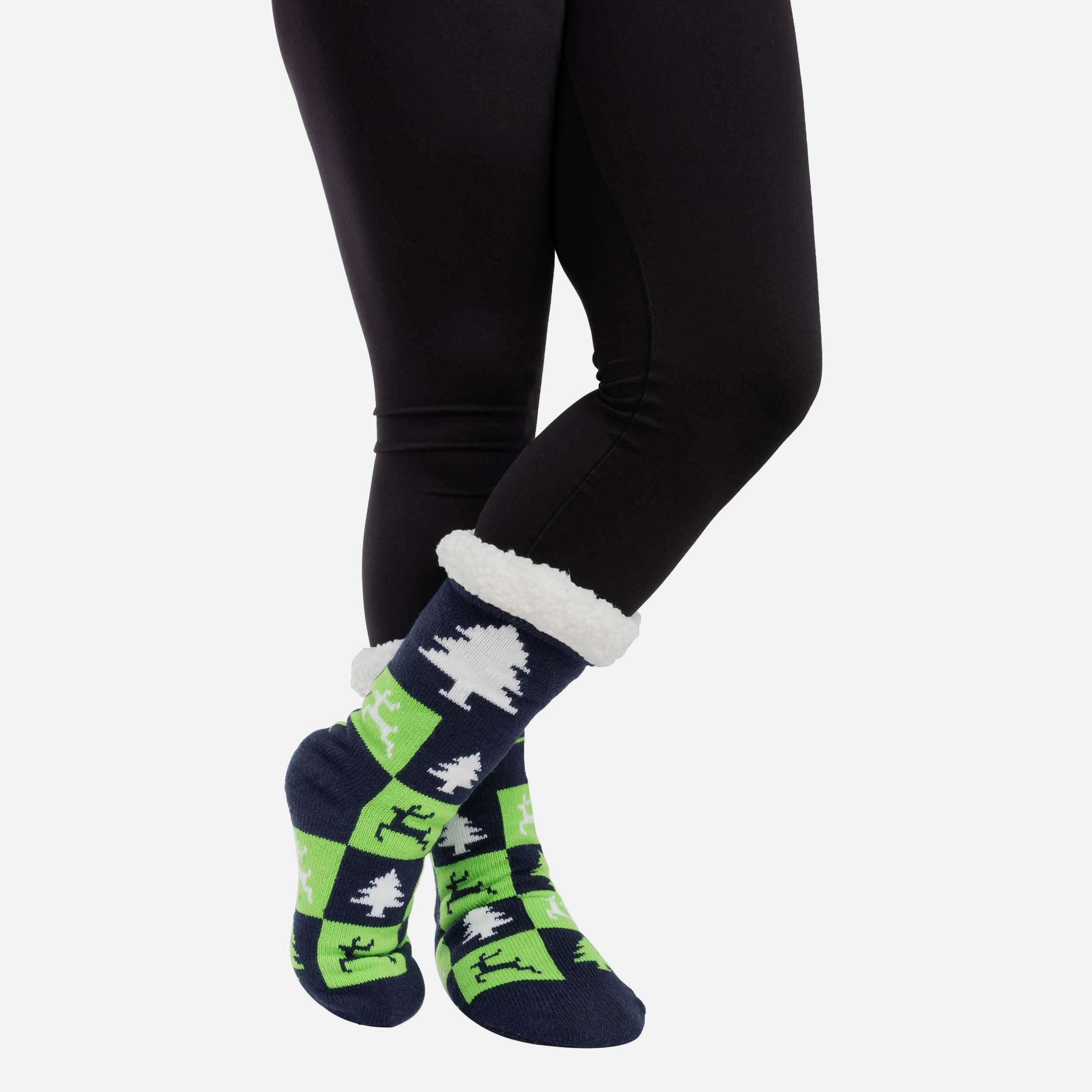 Seattle Seahawks Women's Fanatic 3-Pack Footy Slipper Socks
