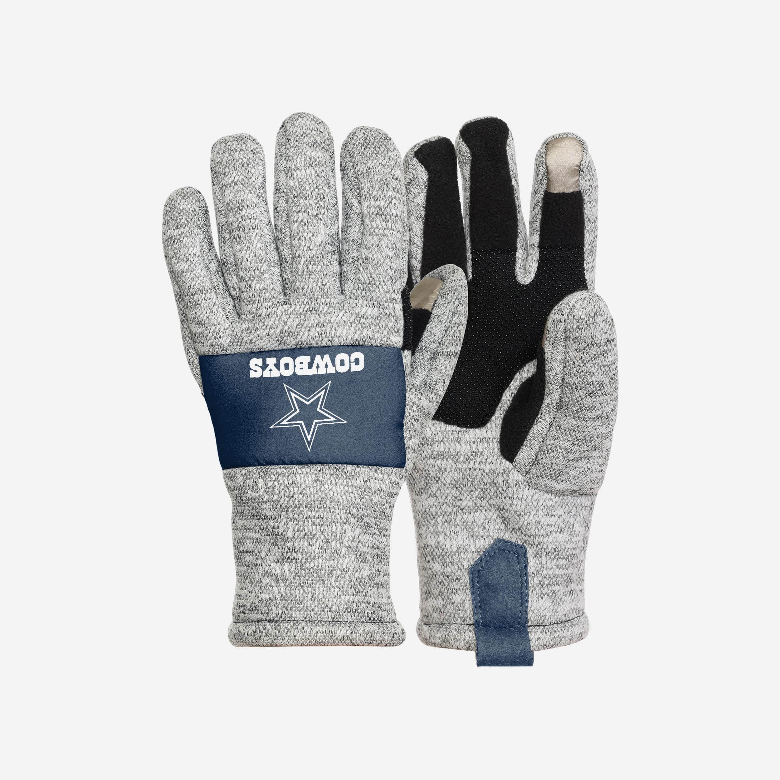 Dallas Cowboys Heather Grey Super-Insulated Gloves for Ultimate Warmth