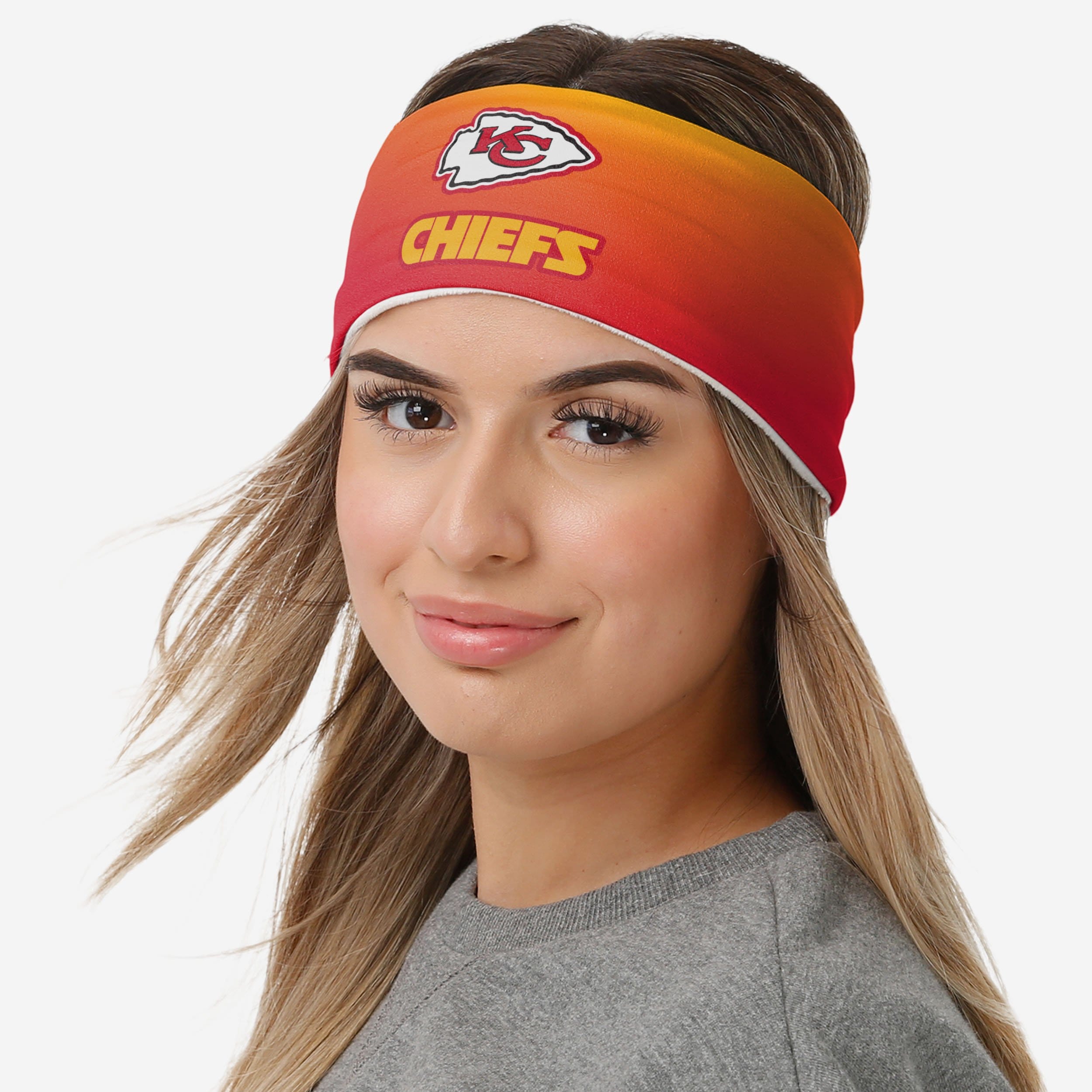 Kansas City Chiefs Women's Gradient Printed Headband - A Fashionable Team Tribute