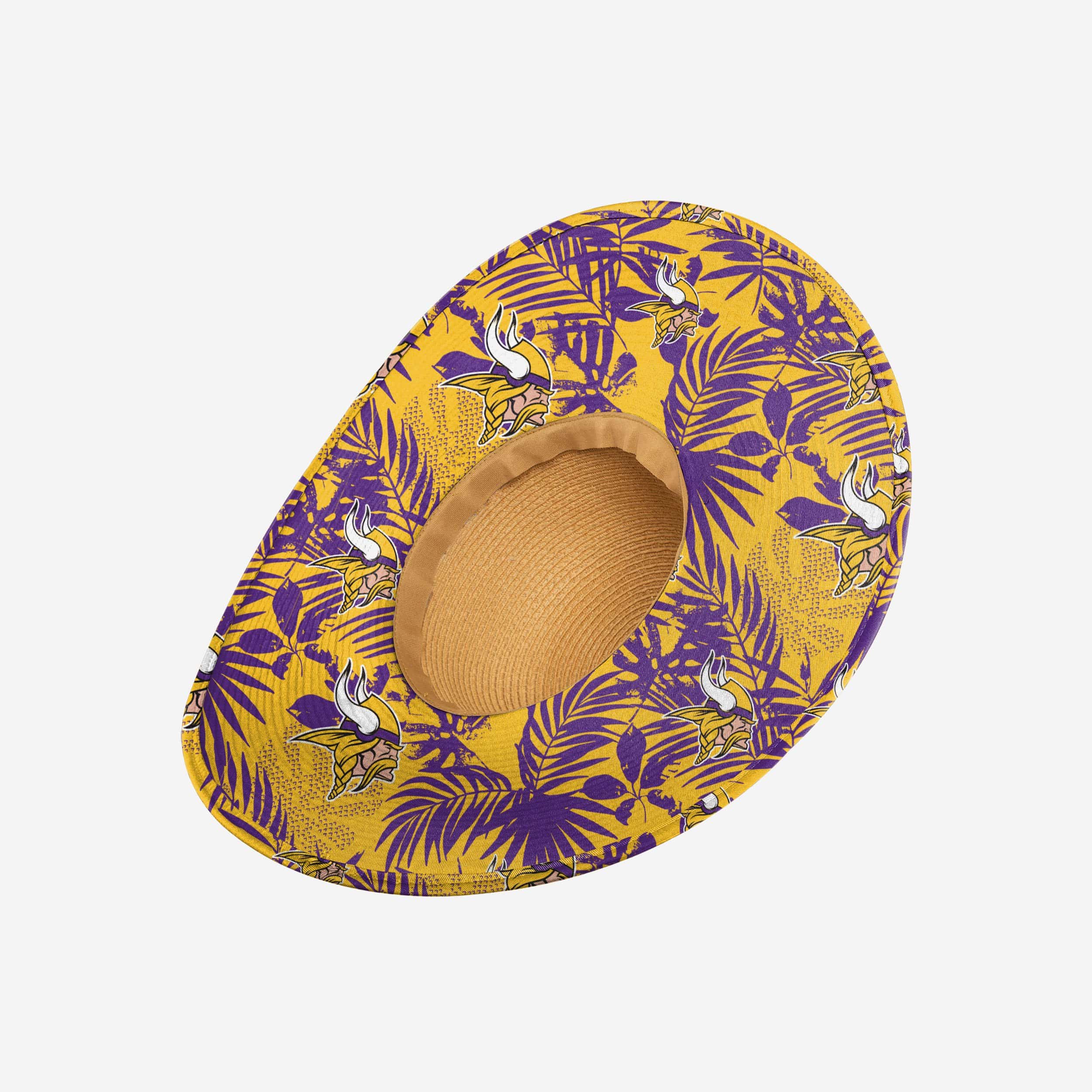 Minnesota Vikings Women's Stunning Floral Straw Hat