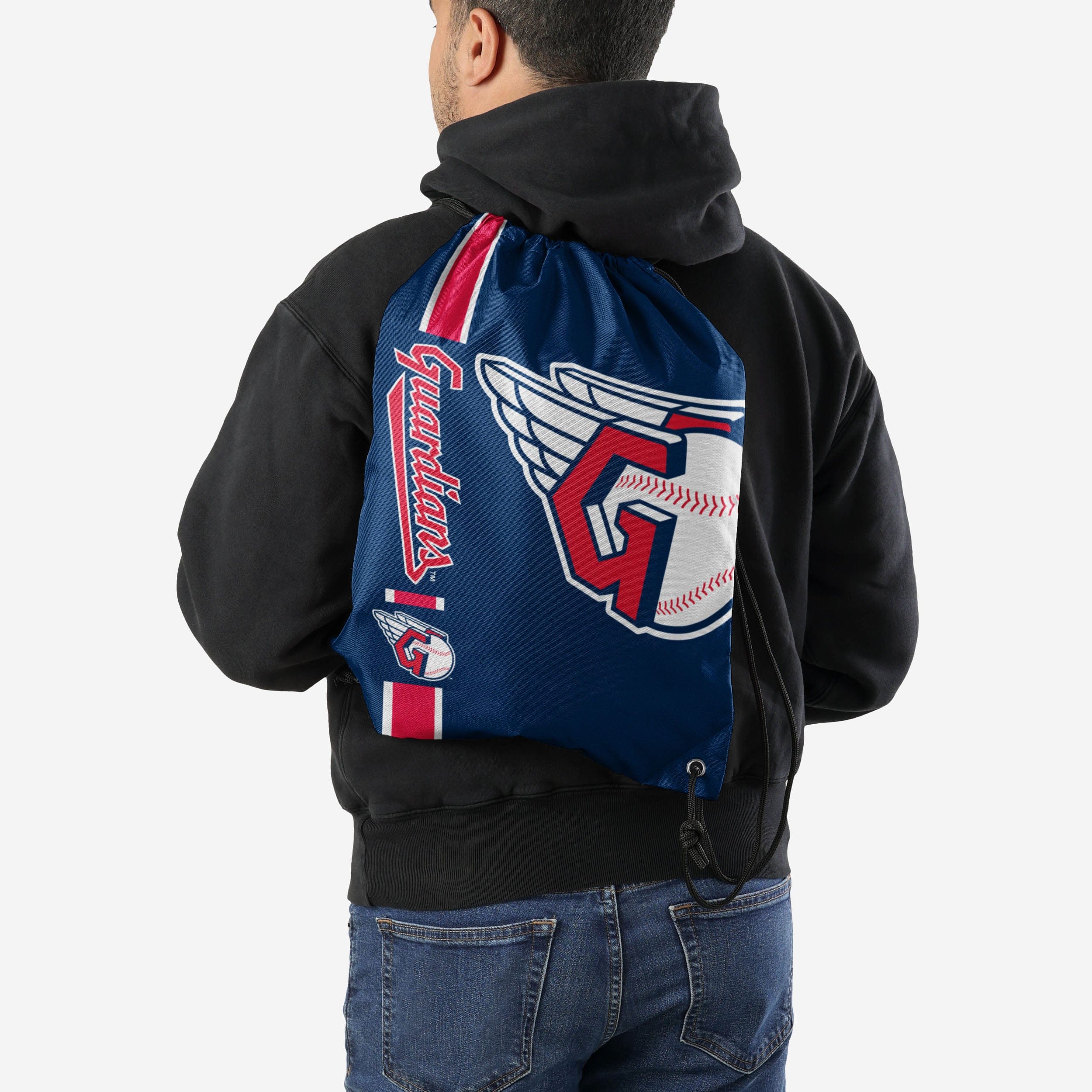 Cleveland Guardians Big Logo Drawstring Backpack: Show Your Team Pride!