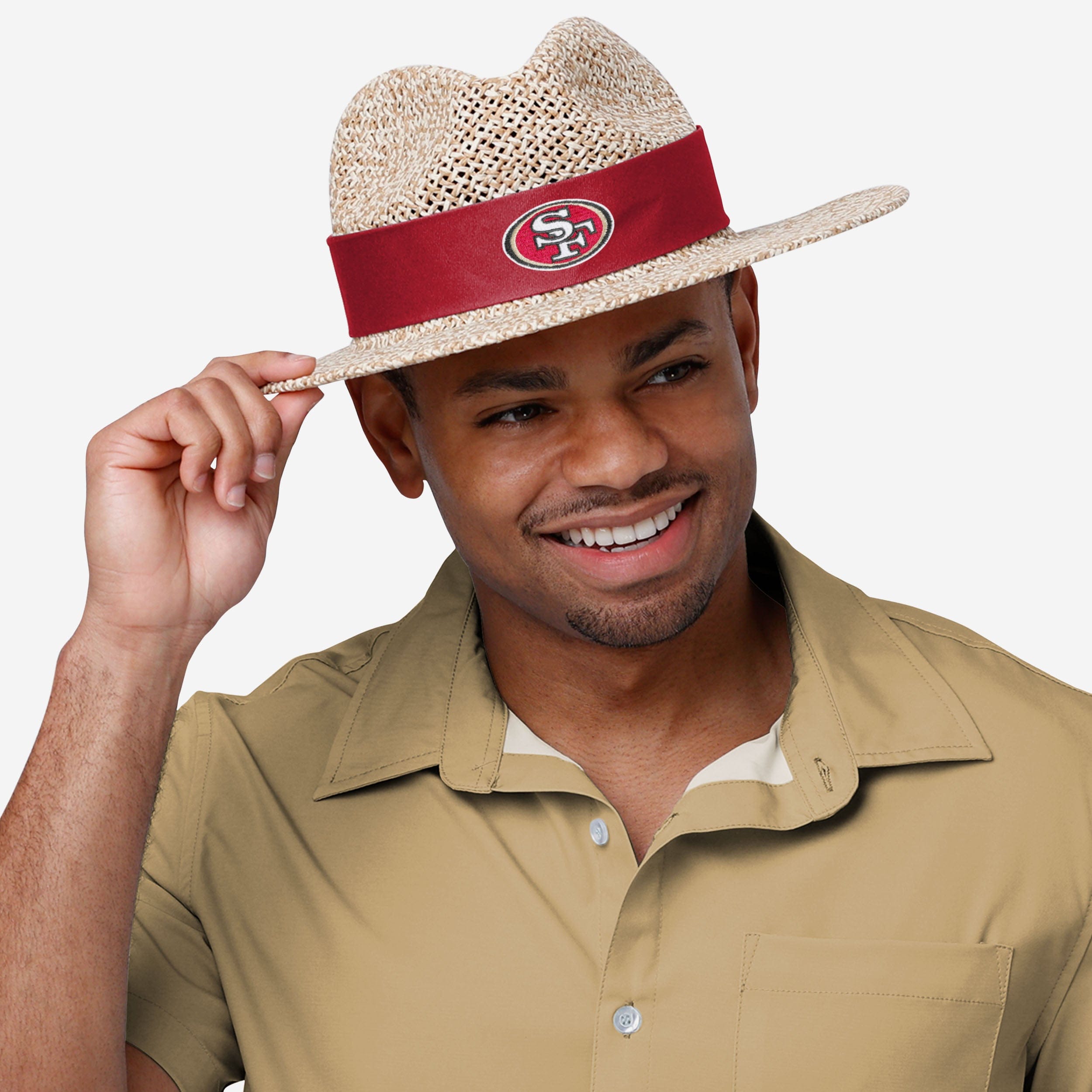 San Francisco 49ers Stylish Banded Straw Hat
