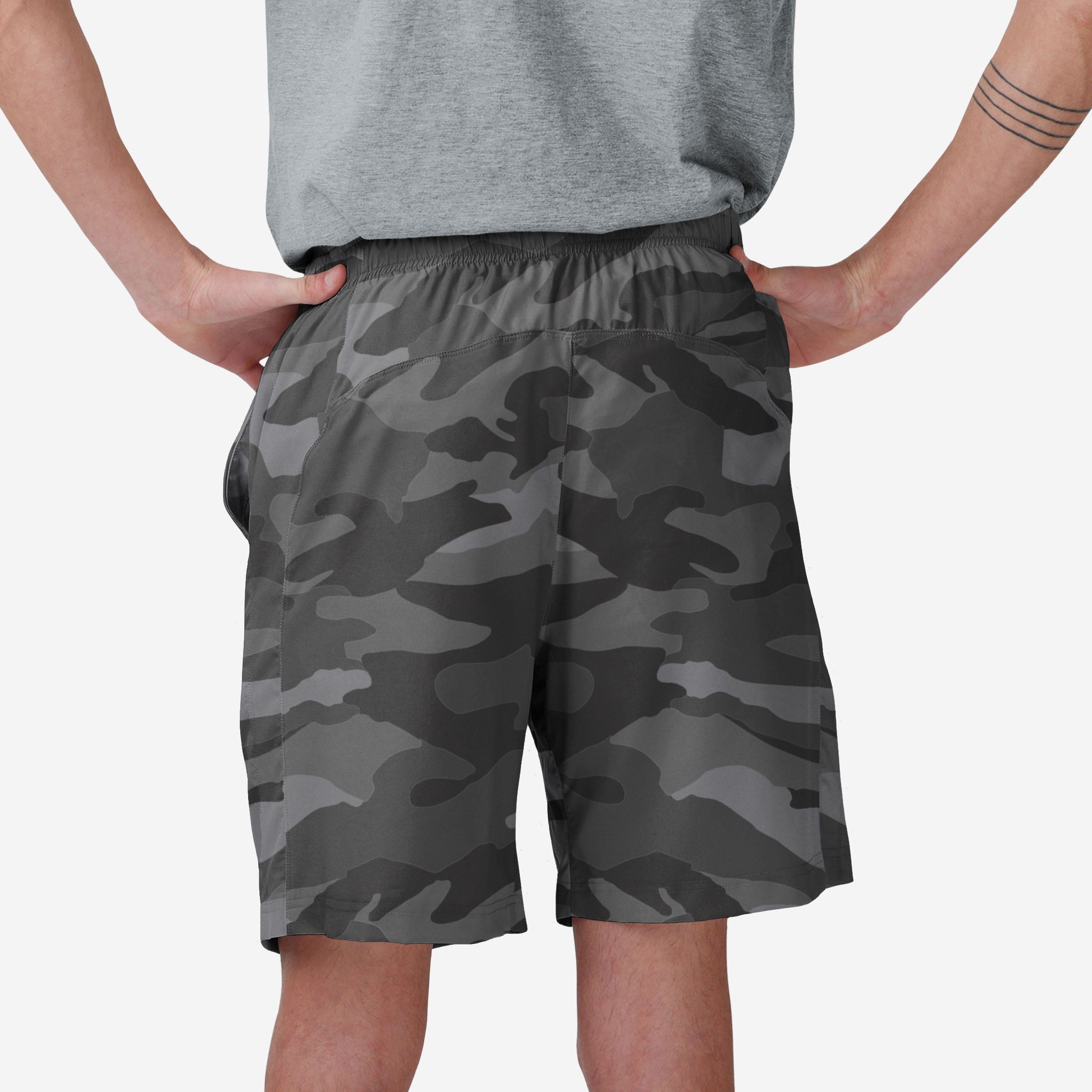 Eye-Catching Las Vegas Raiders Tonal Camo Woven Shorts