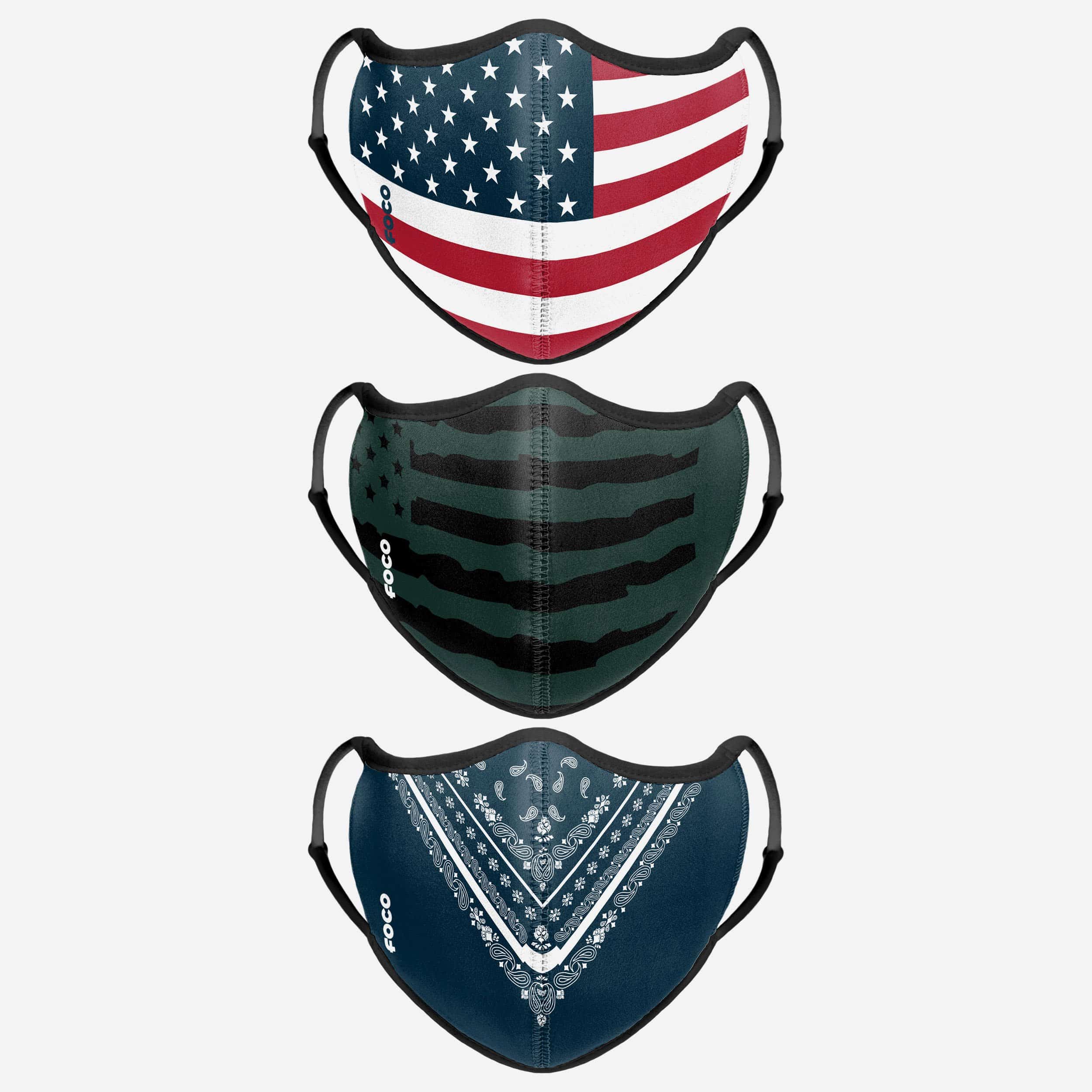 Homeland Sport Stylish 3-Pack Face Covers