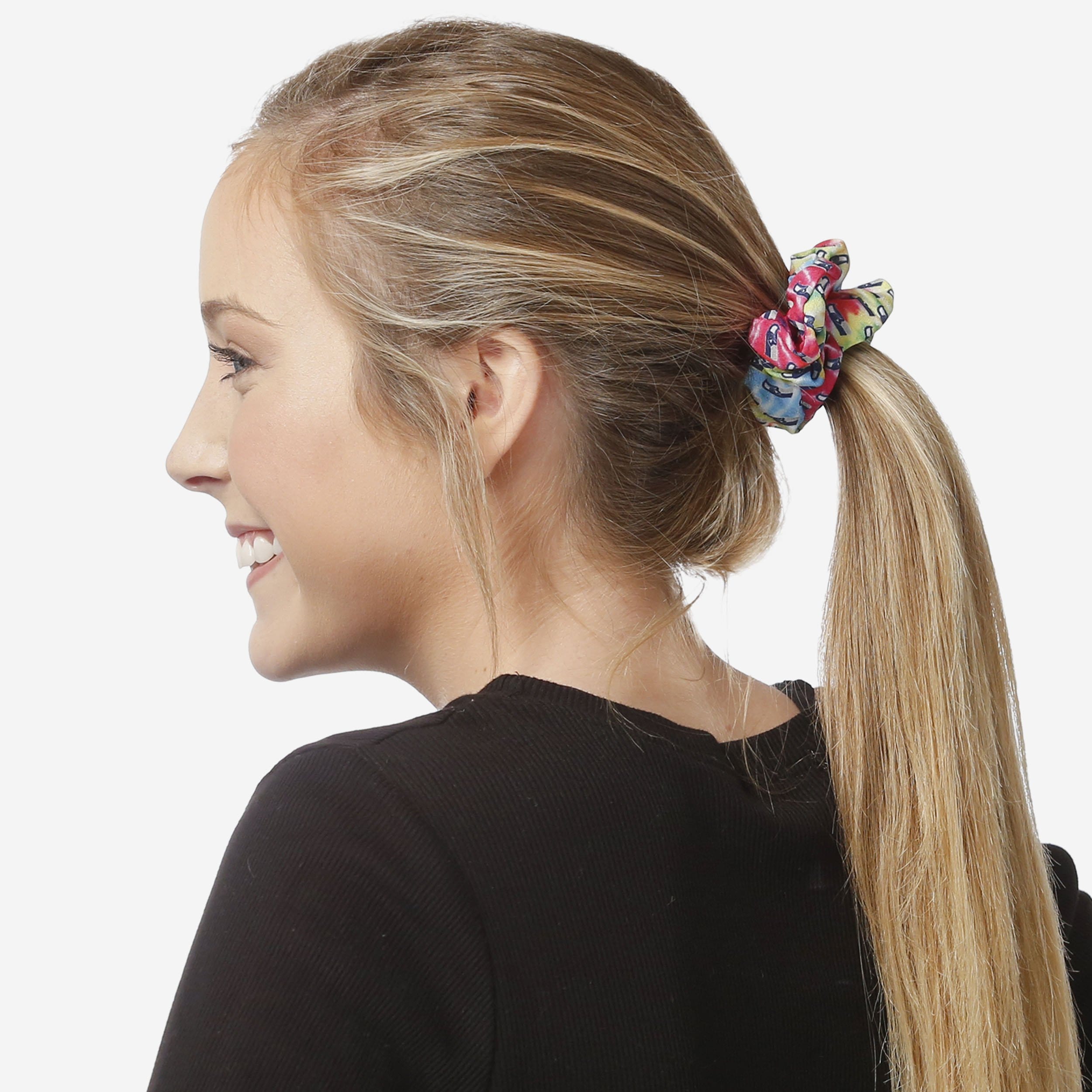 Seattle Seahawks Mini Print 3-Pack Hair Scrunchies - A Must-Have for Fans!