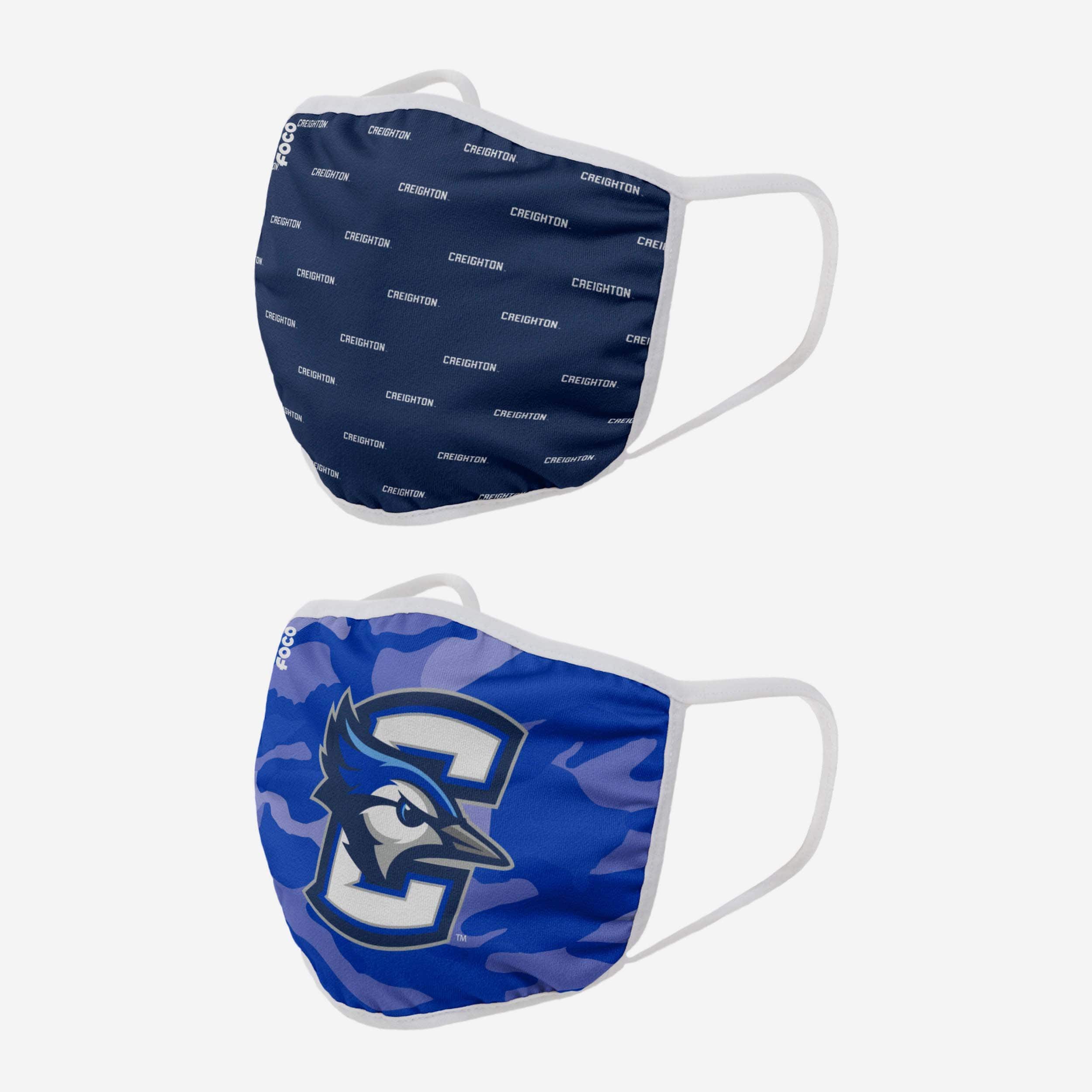Creighton Bluejays Clutch 2-Pack Face Covers - Show Your Team Spirit!