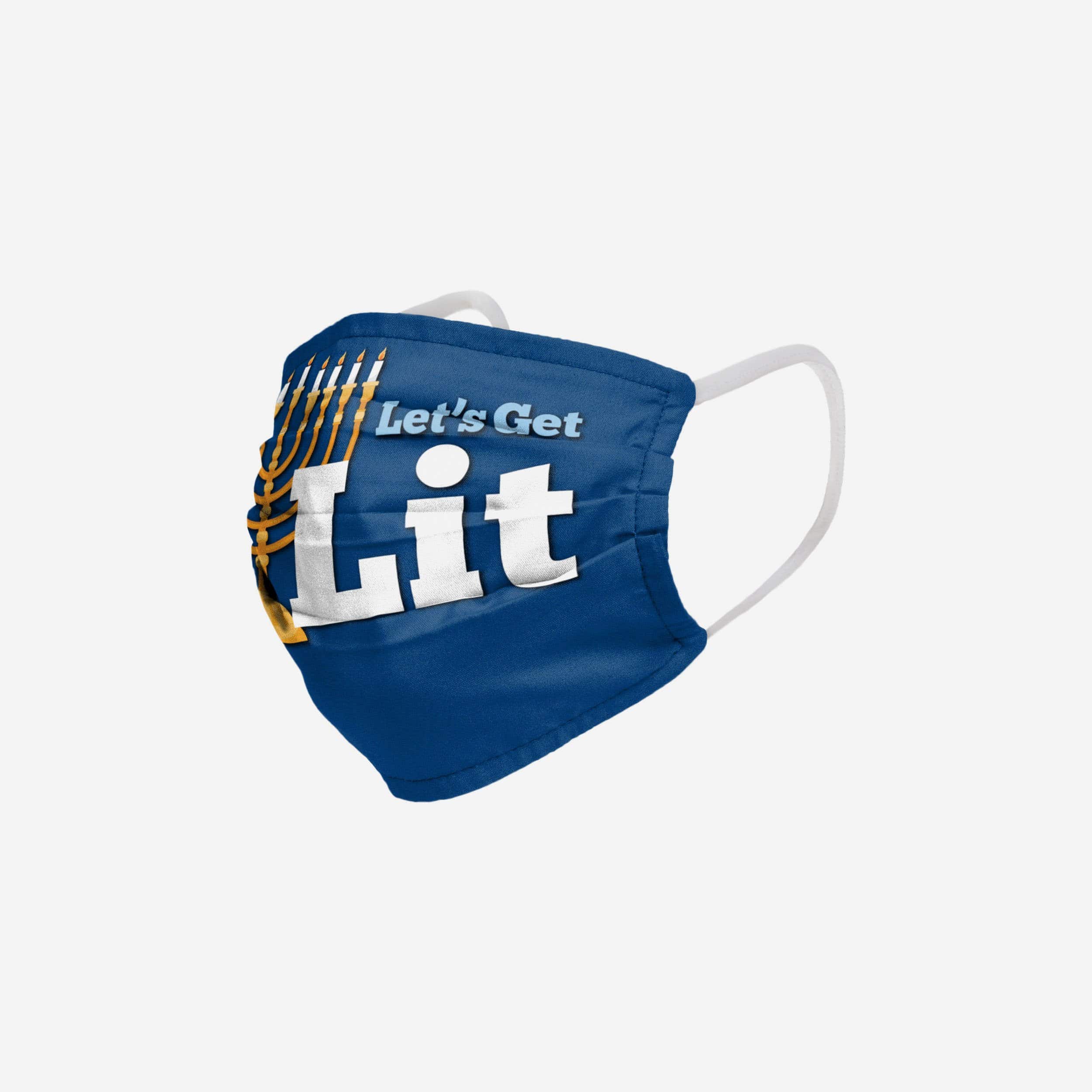 Let's Get Lit Hanukkah: Stylish Pleated Face Cover