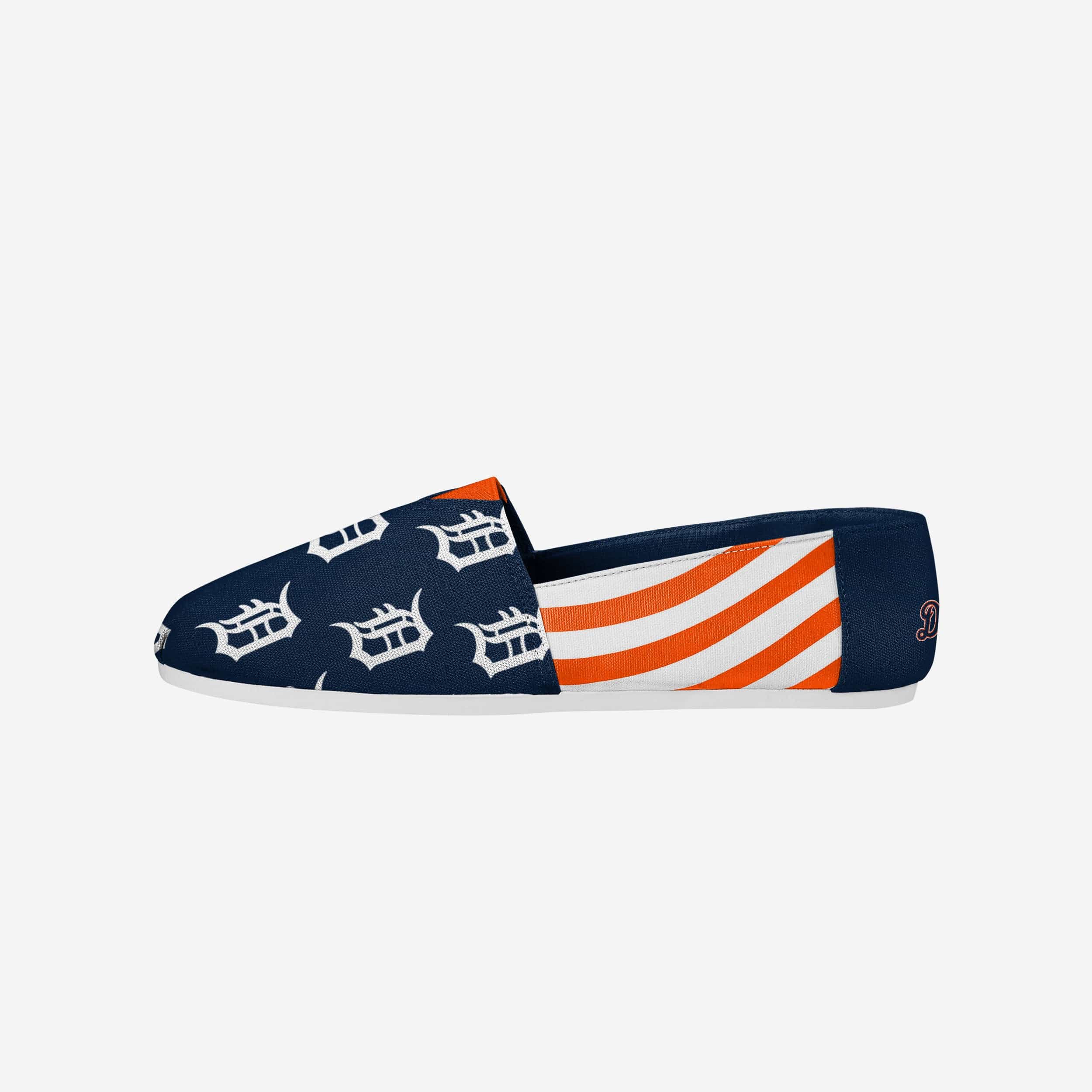 Detroit Tigers Stylish Women's Stripe Canvas Shoes - Rock Your Team Spirit!