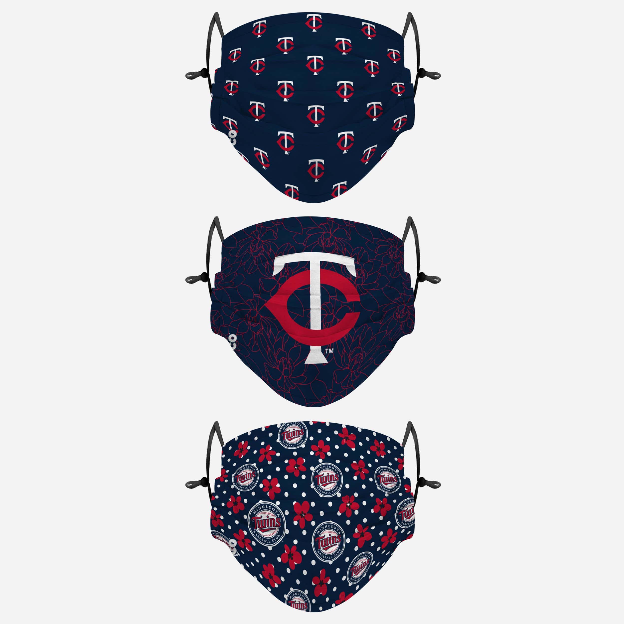 Minnesota Twins Gameday Gardener 3-Pack Fashion Face Covers