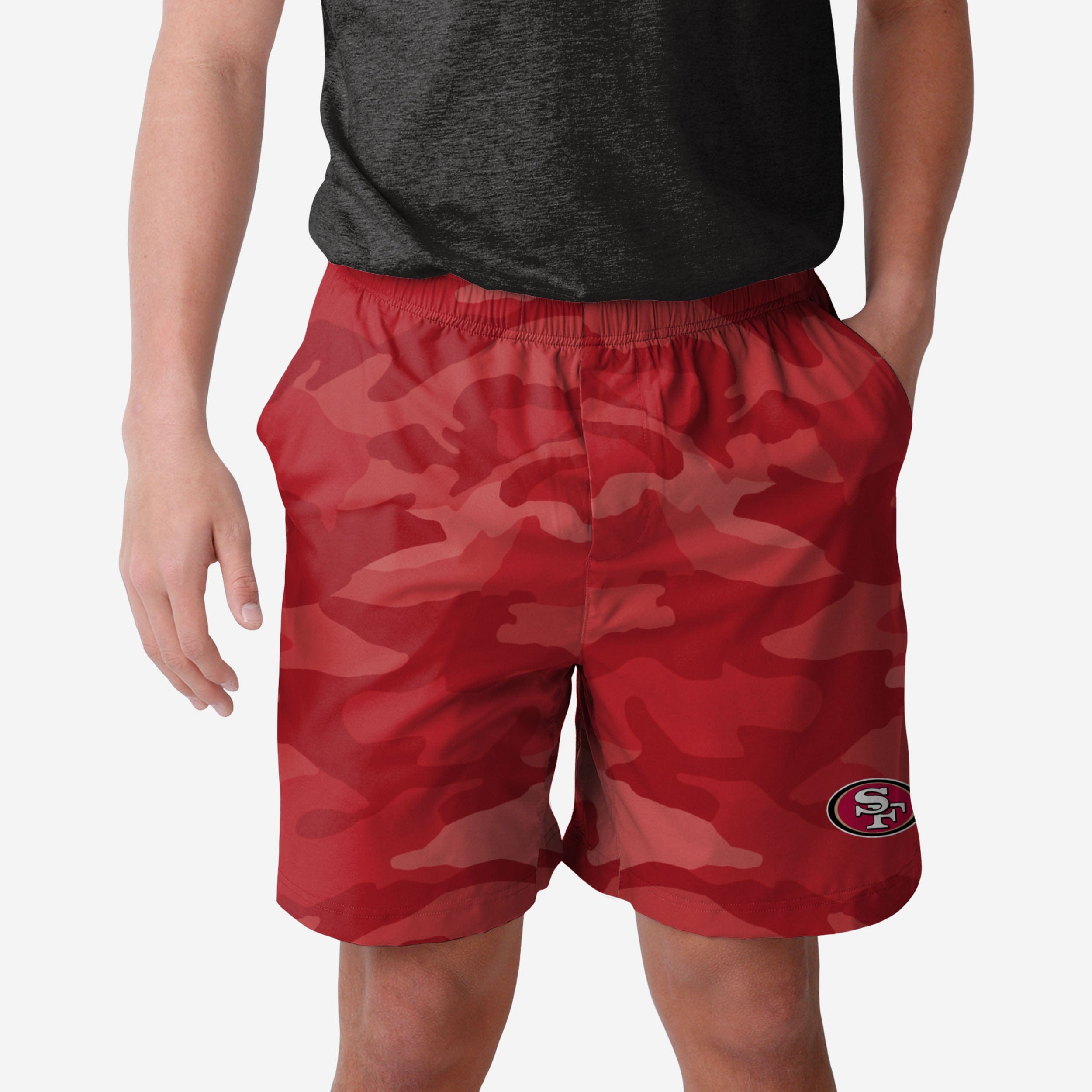 San Francisco 49ers Tonal Camo Fashionable Woven Shorts