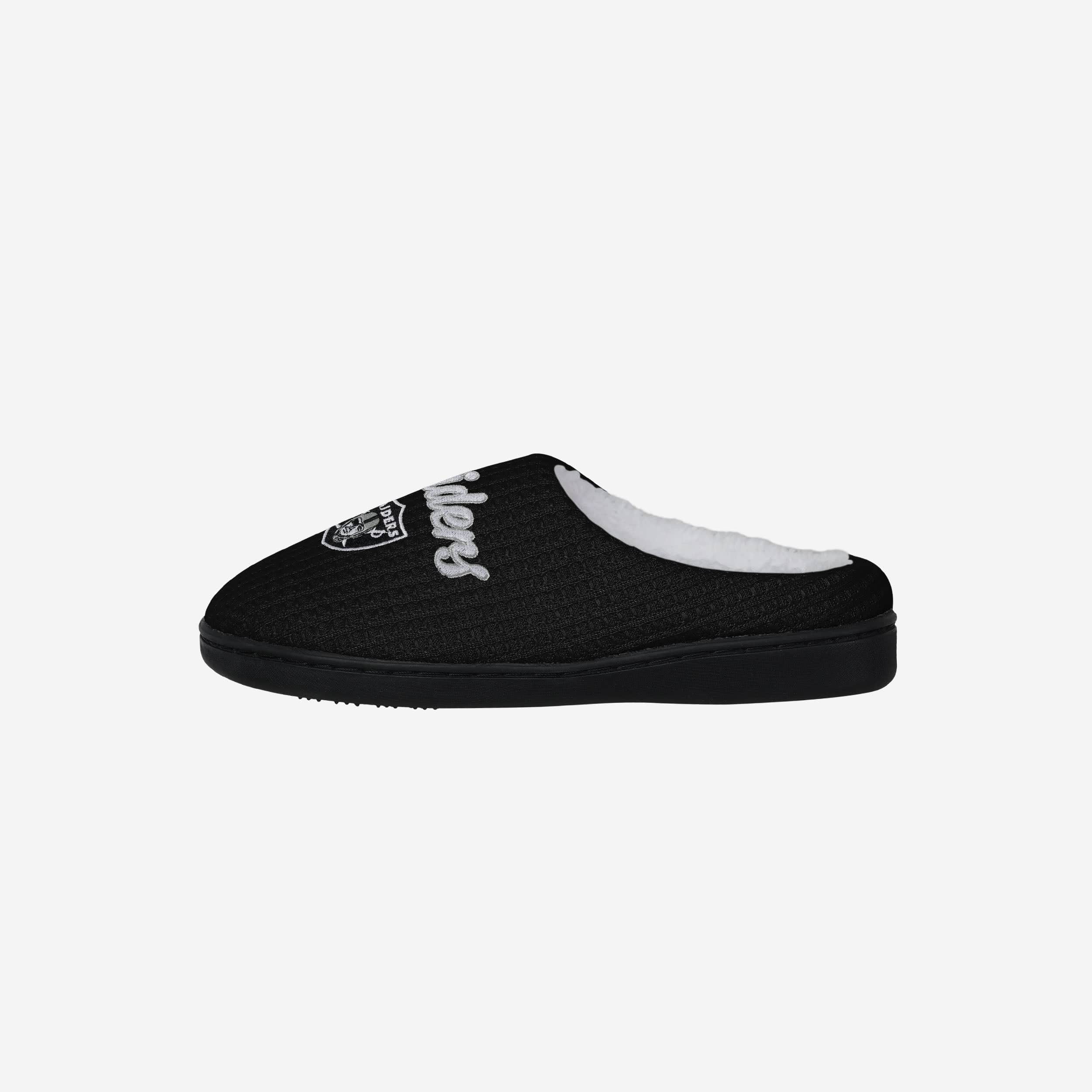 Las Vegas Raiders Women's Cozy Sherpa Lined Memory Foam Slippers