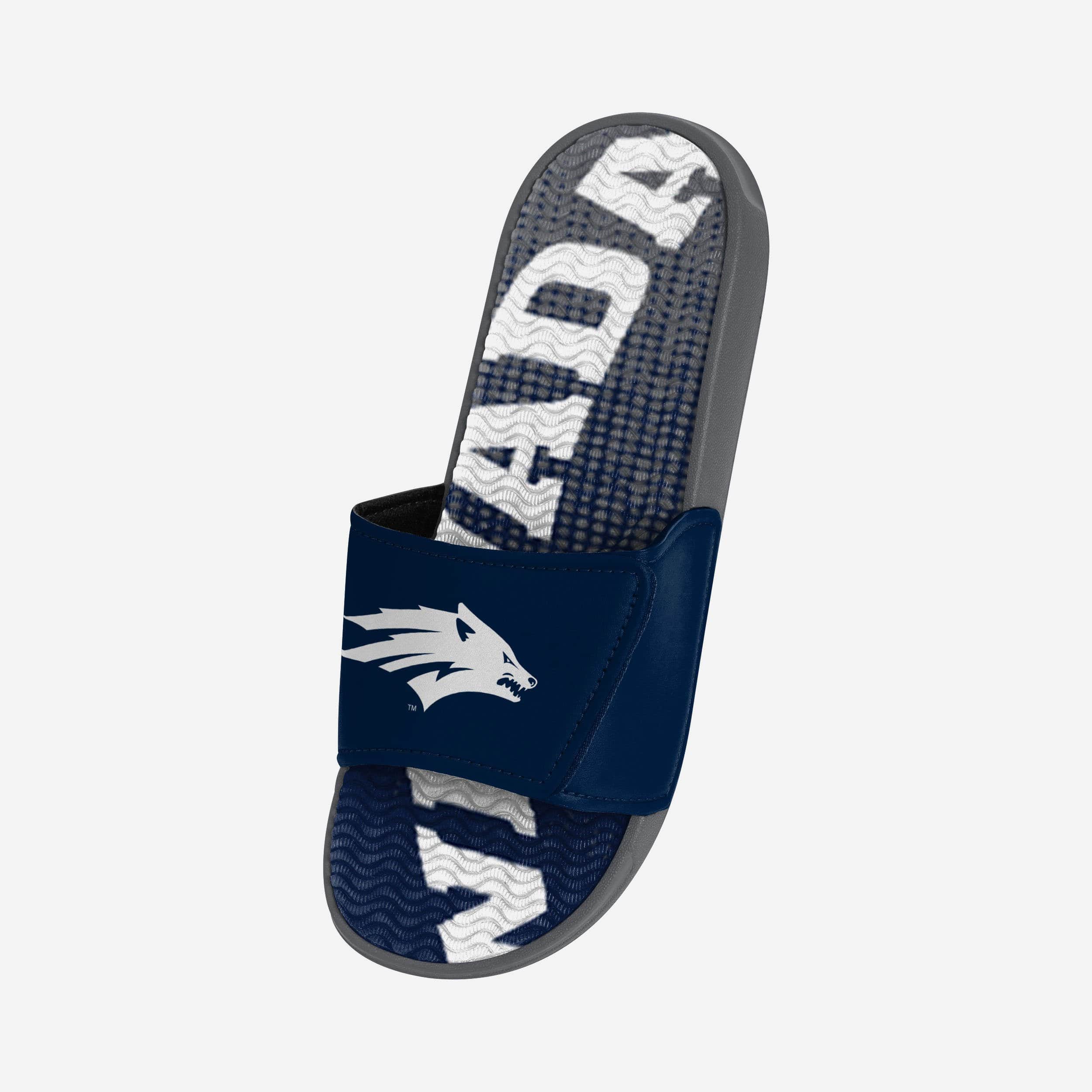 Nevada Wolf Pack Gradient Wordmark Gel Slides - The Ultimate Comfort Gear