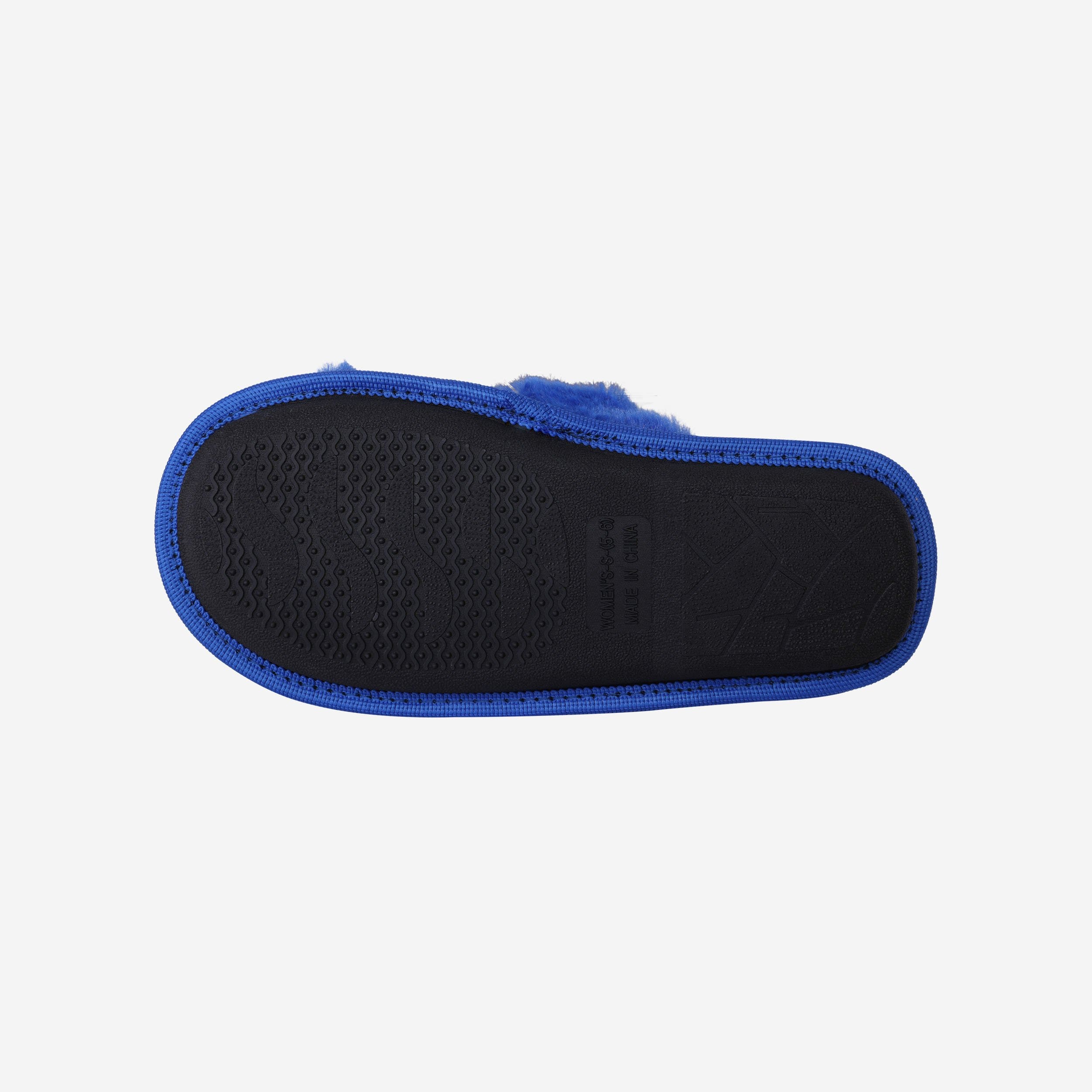 New York Mets Women's Script Wordmark Furry Cross Slides - Show Your Team Spirit!