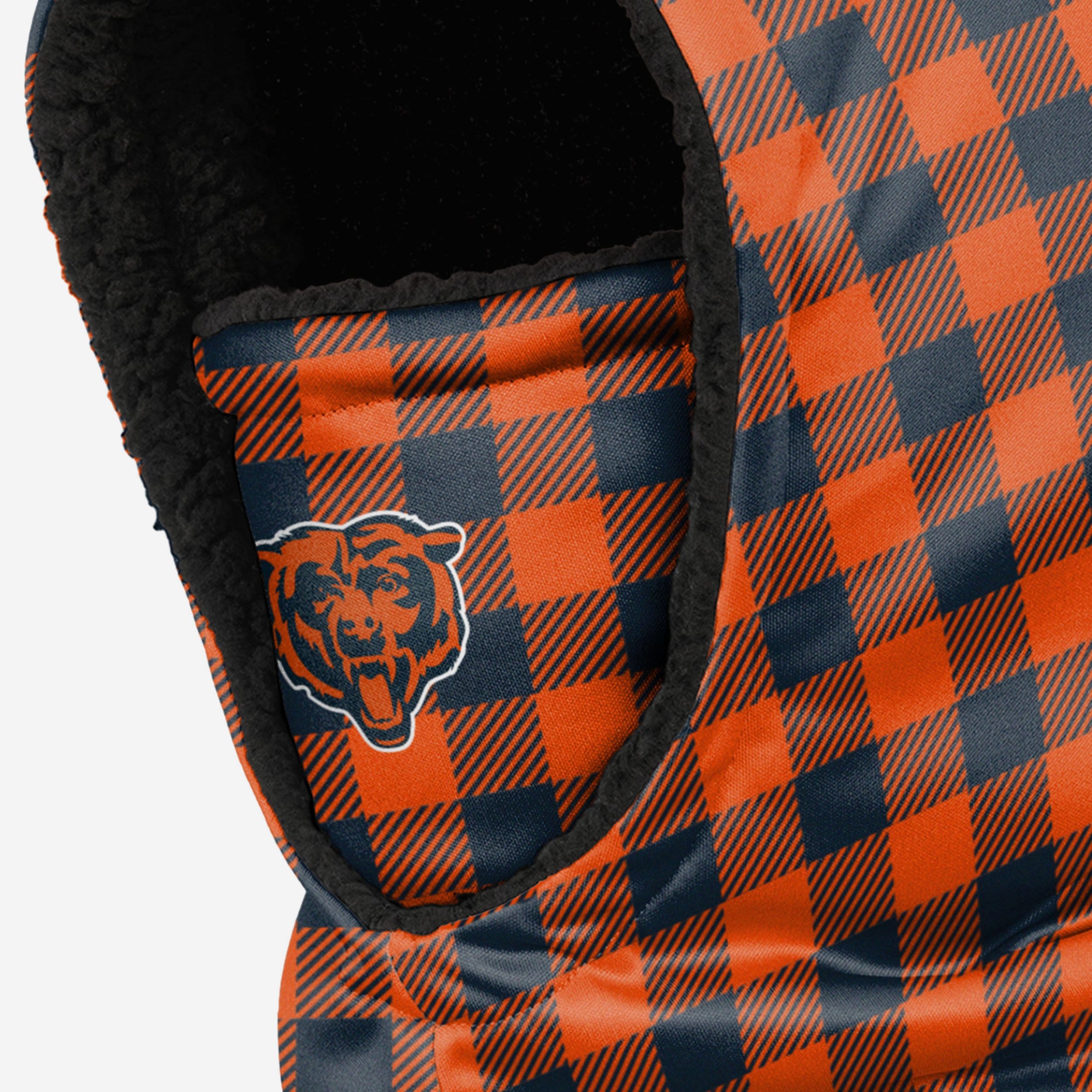 Chicago Bears Plaid Hooded Gaiter - Fashionable & Functional