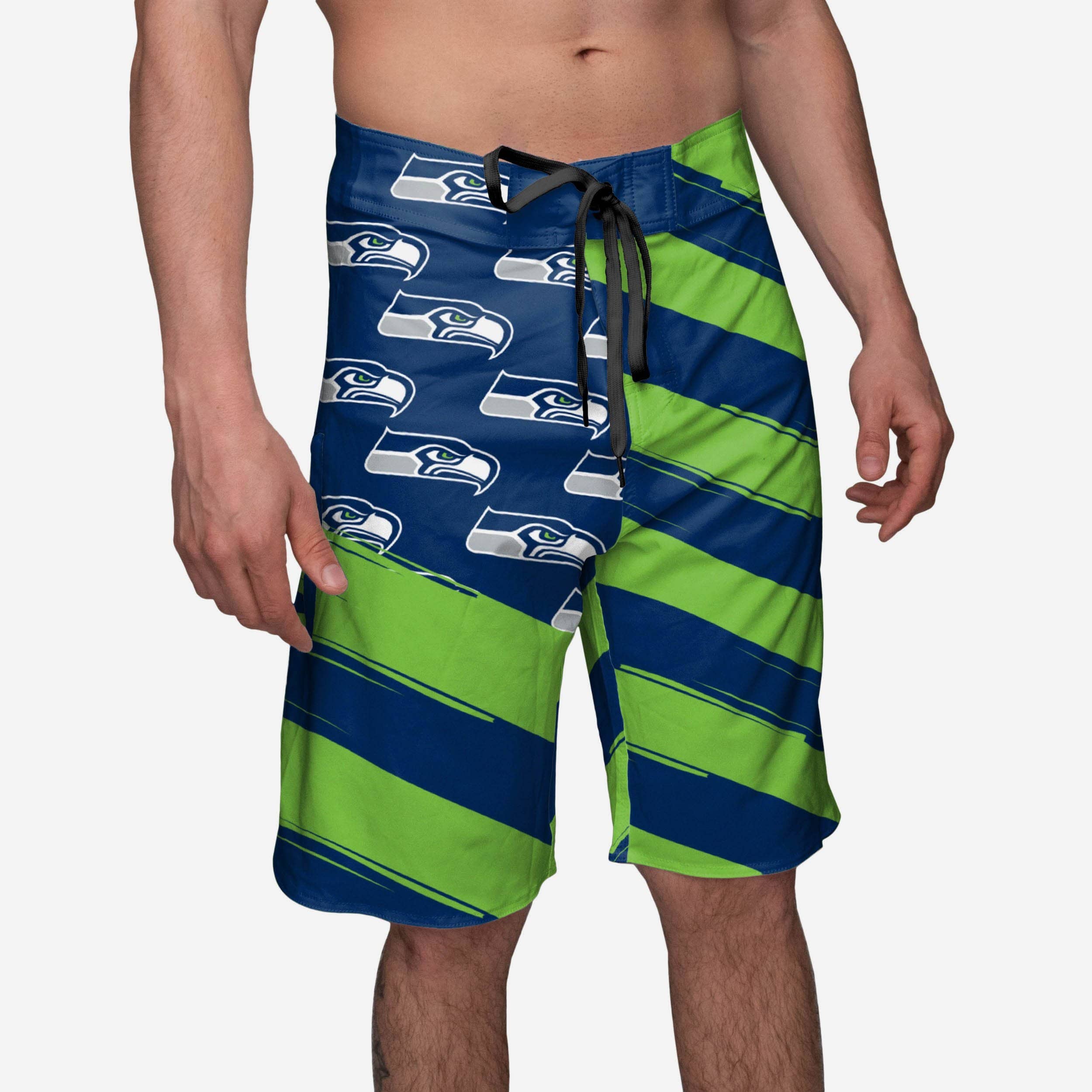 Seattle Seahawks Diagonal Flag Boardshorts - The Ultimate Fashion Statement