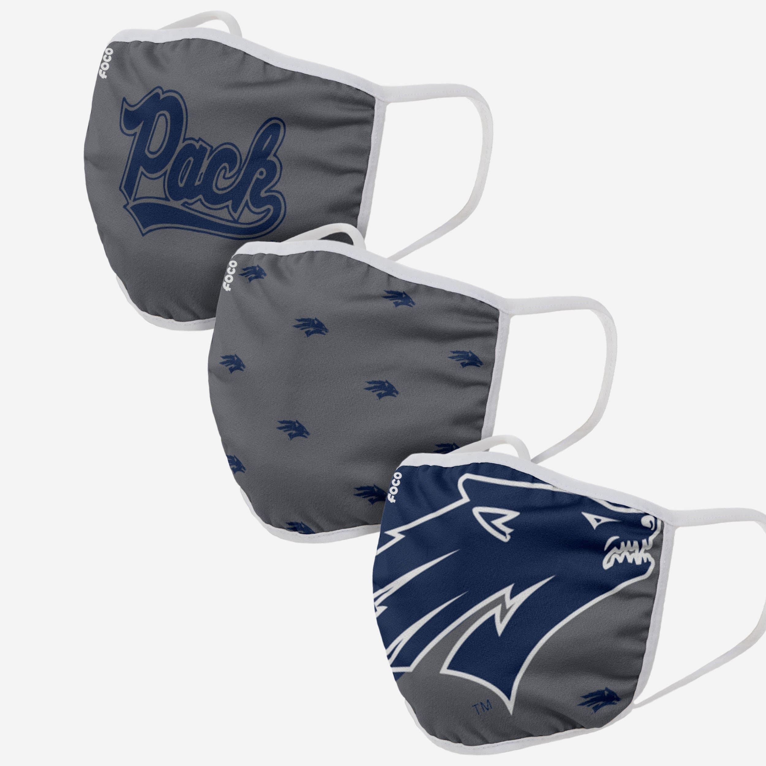 Nevada Wolf Pack 3-Pack Face Cover - Represent Your Team in Style!