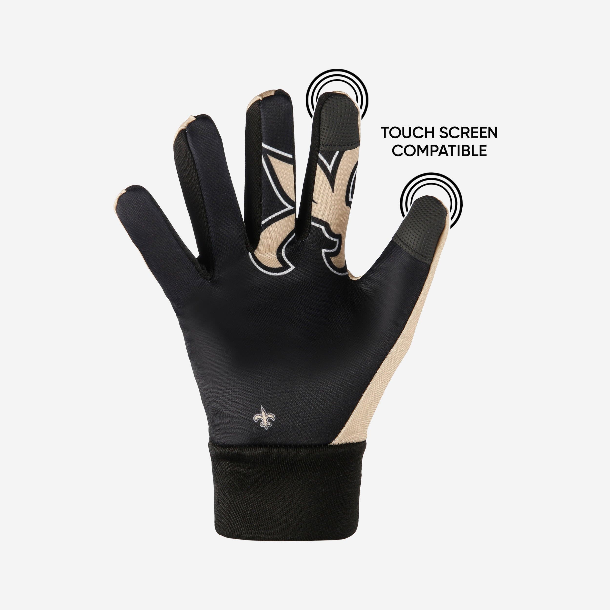 New Orleans Saints Palm Logo Texting Gloves - Show Your Team Spirit While Texting!