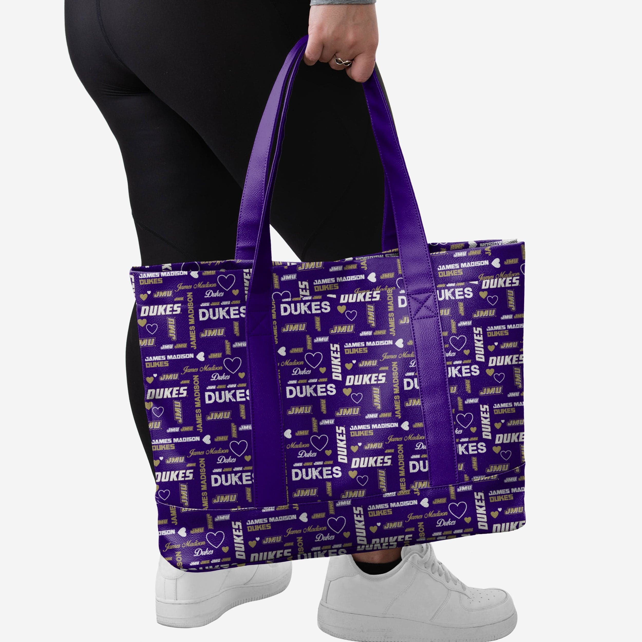 James Madison Dukes Logo Love Tote Bag - Show Your Fandom in Style!