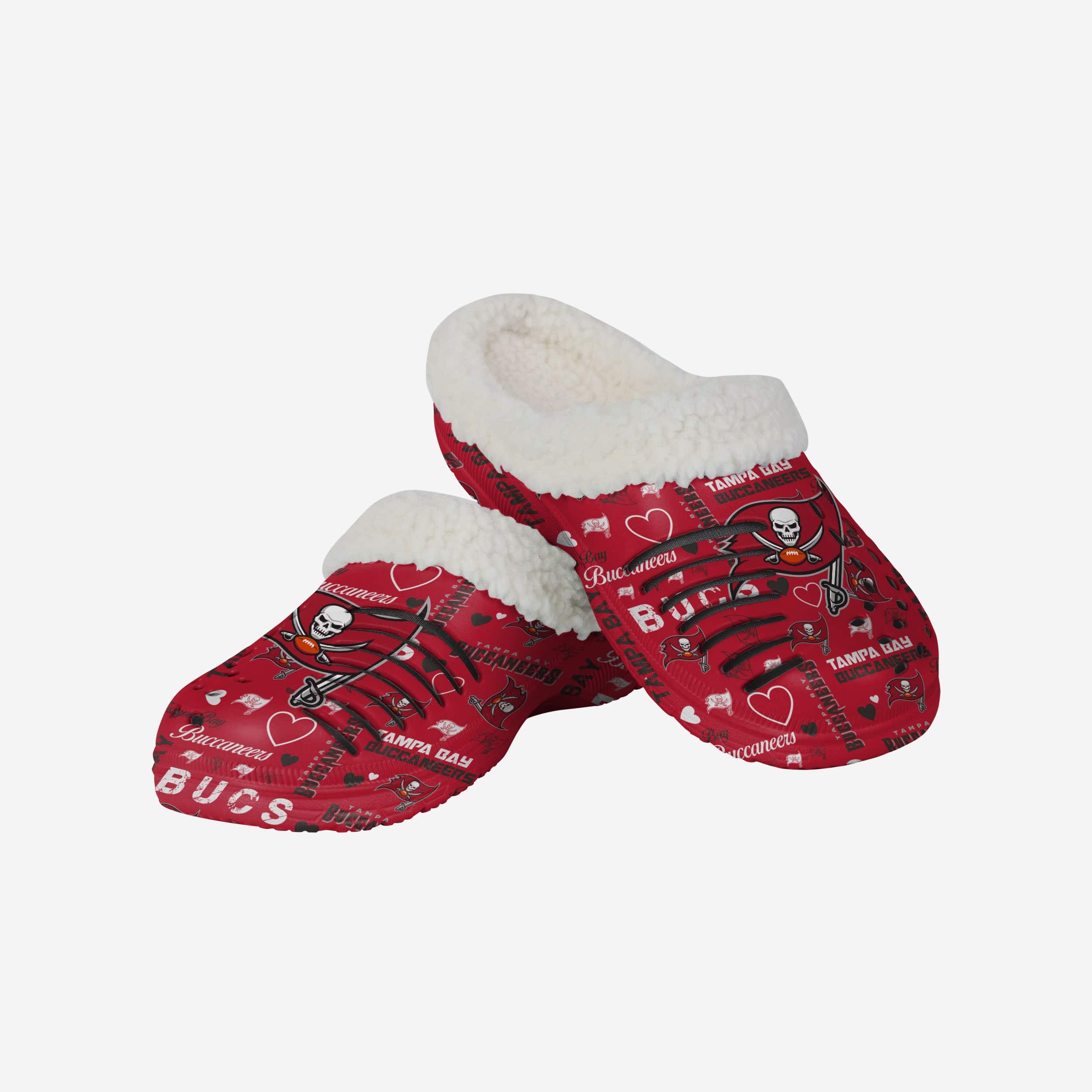 Tampa Bay Buccaneers Women's Heartfelt Sherpa Clogs