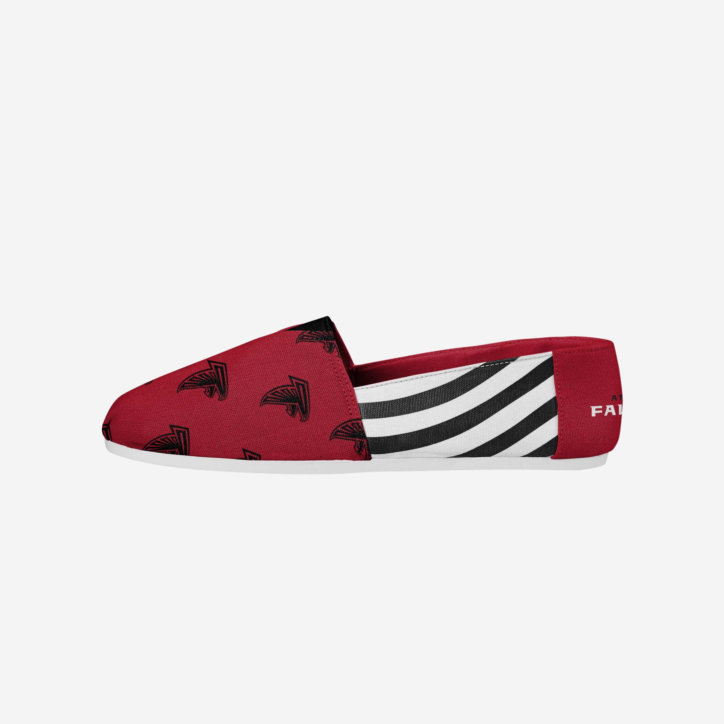 Stylish Atlanta Falcons Women's Stripe Canvas Shoes