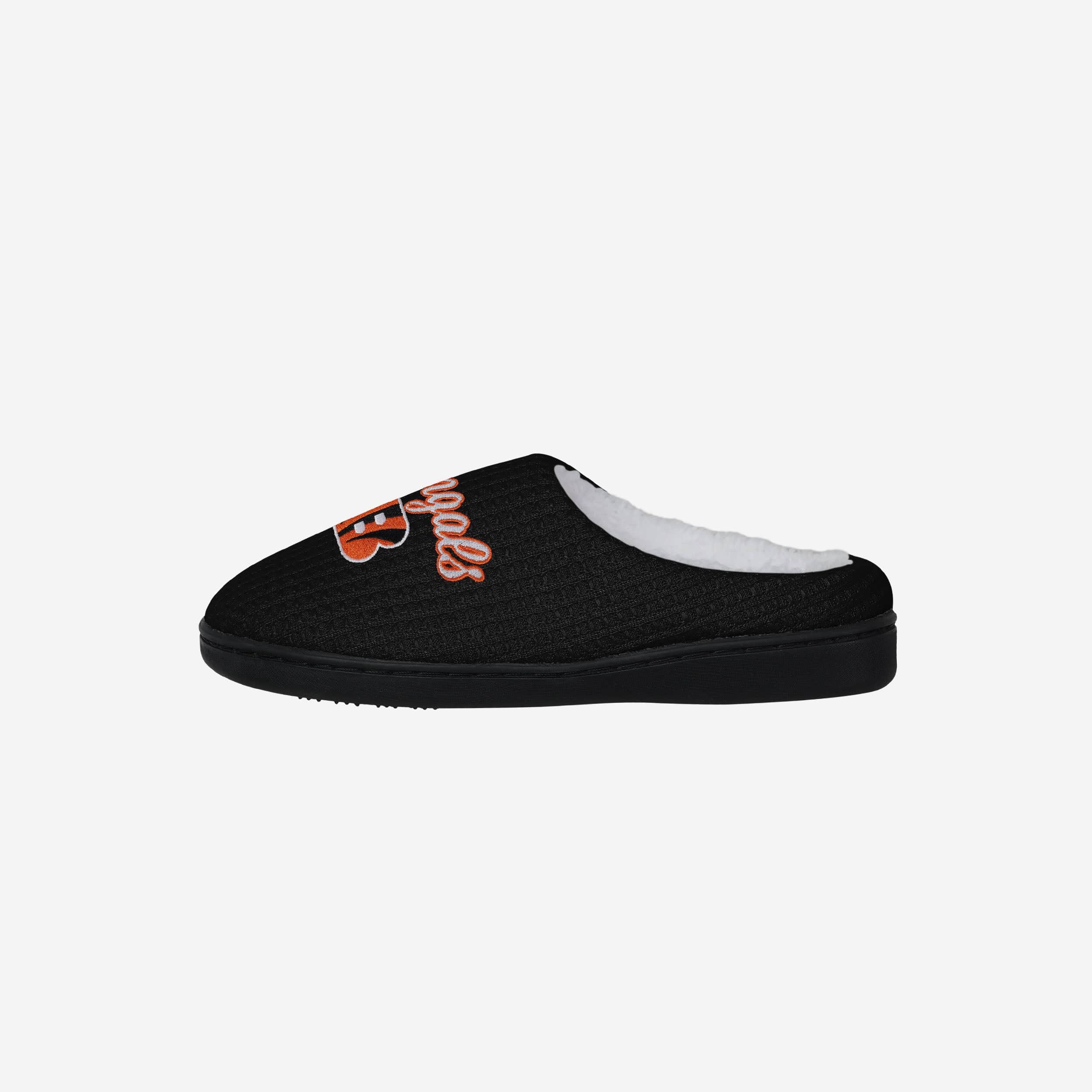 Cincinnati Bengals Women's Cozy Sherpa-Lined Memory Foam Slippers