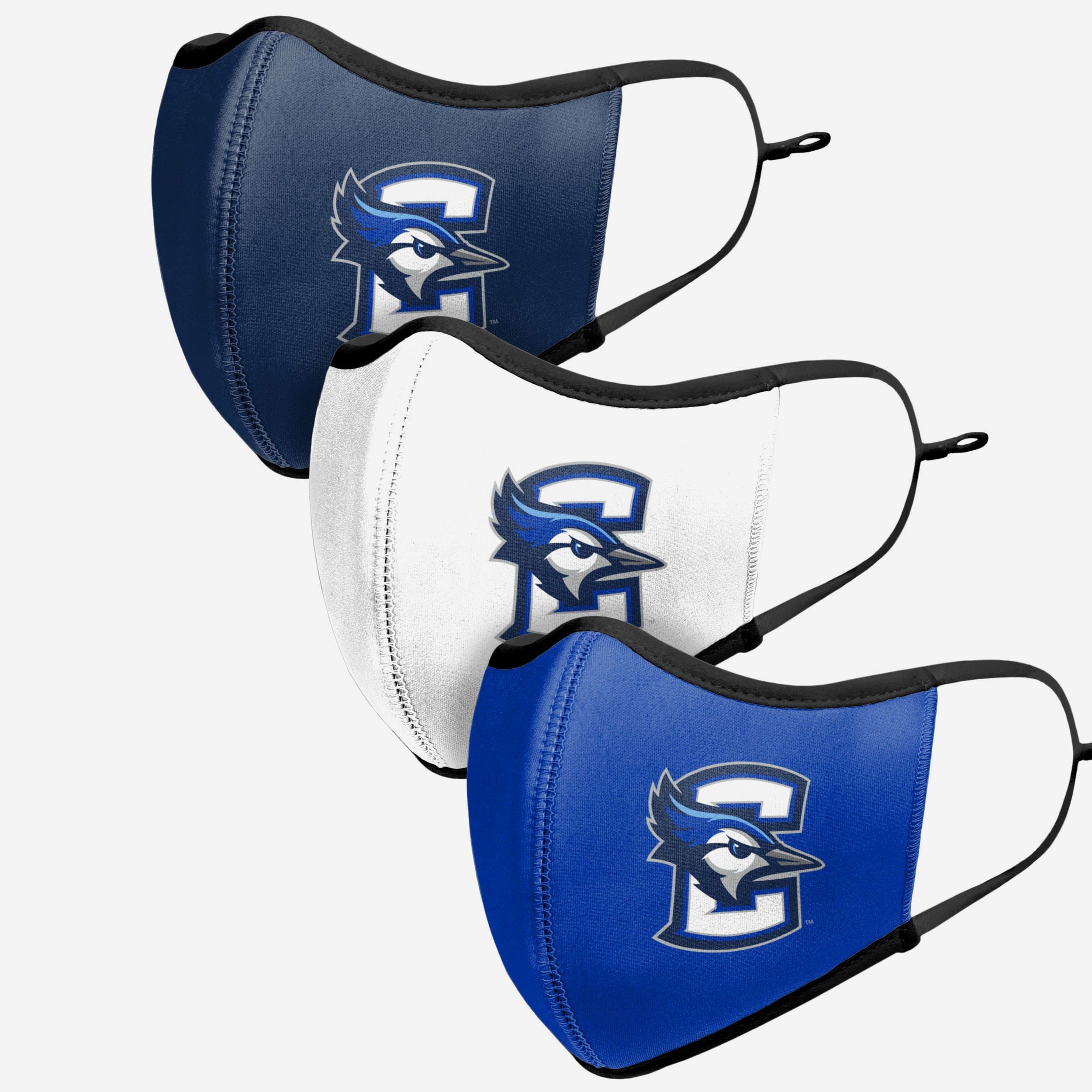 Creighton Bluejays 3-Pack Sports Face Covers - Show Your Team Spirit!