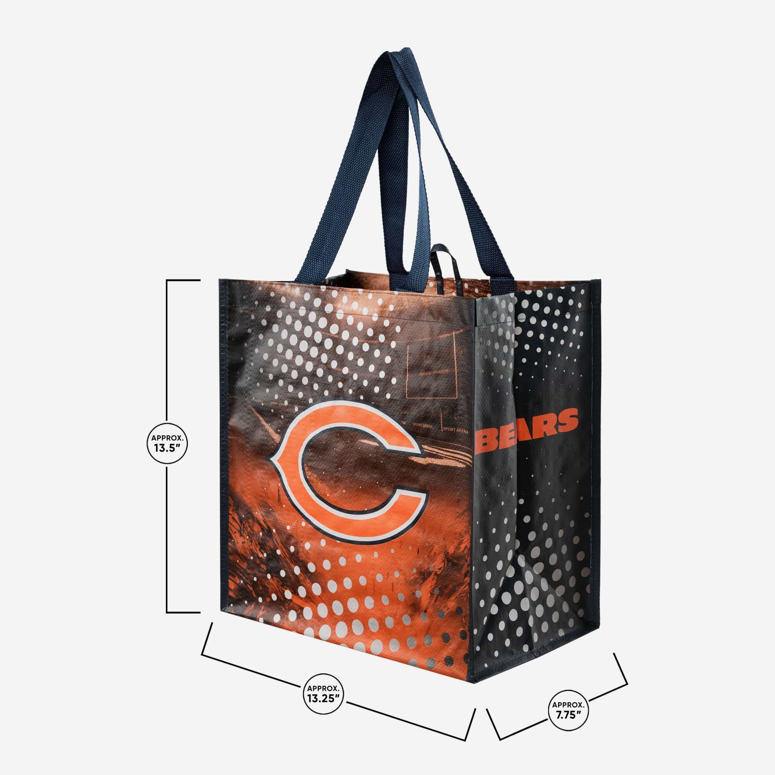 Chicago Bears 4-Pack Super Reusable Shopping Bags - Show Your Fandom!