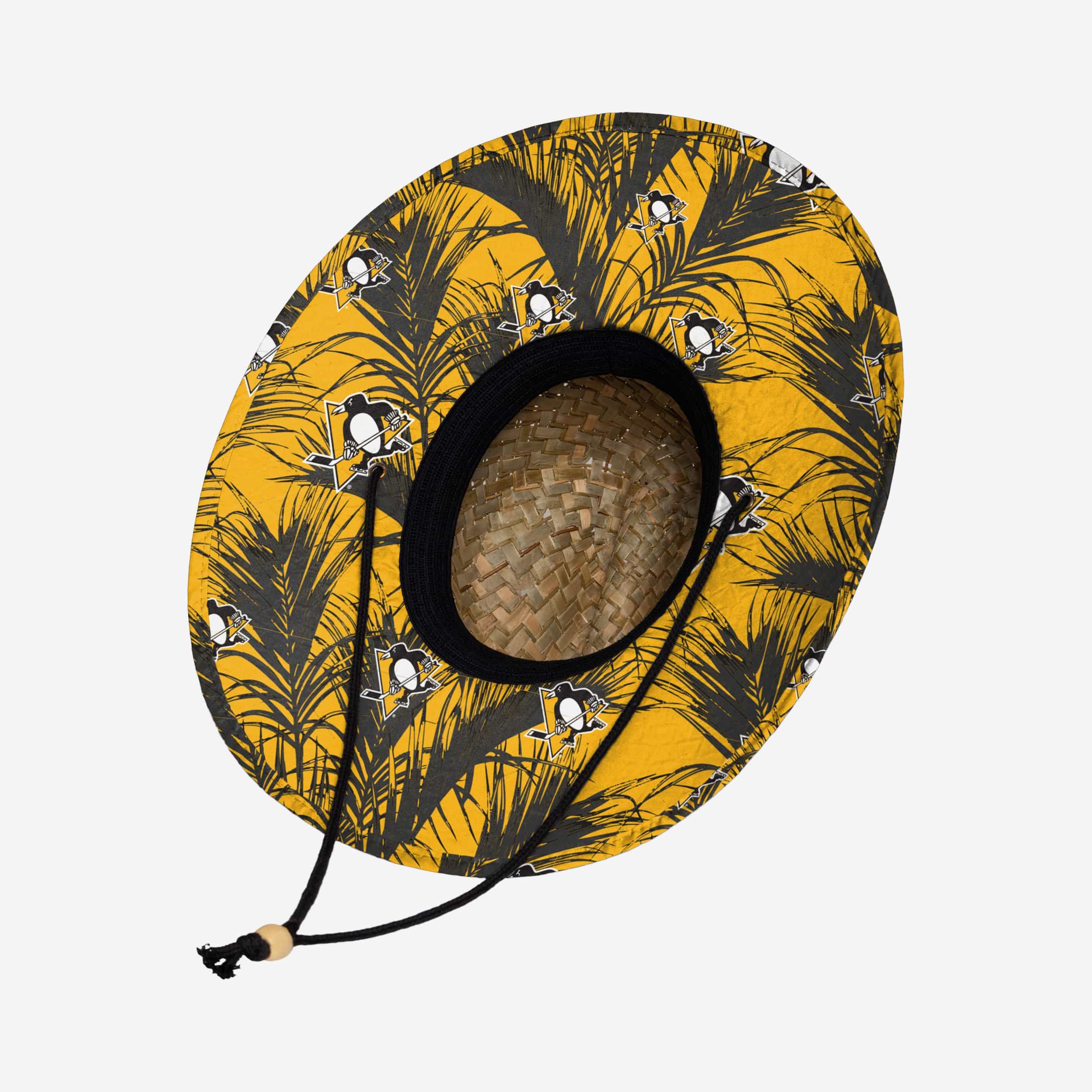 Pittsburgh Penguins Stunning Floral Straw Hat